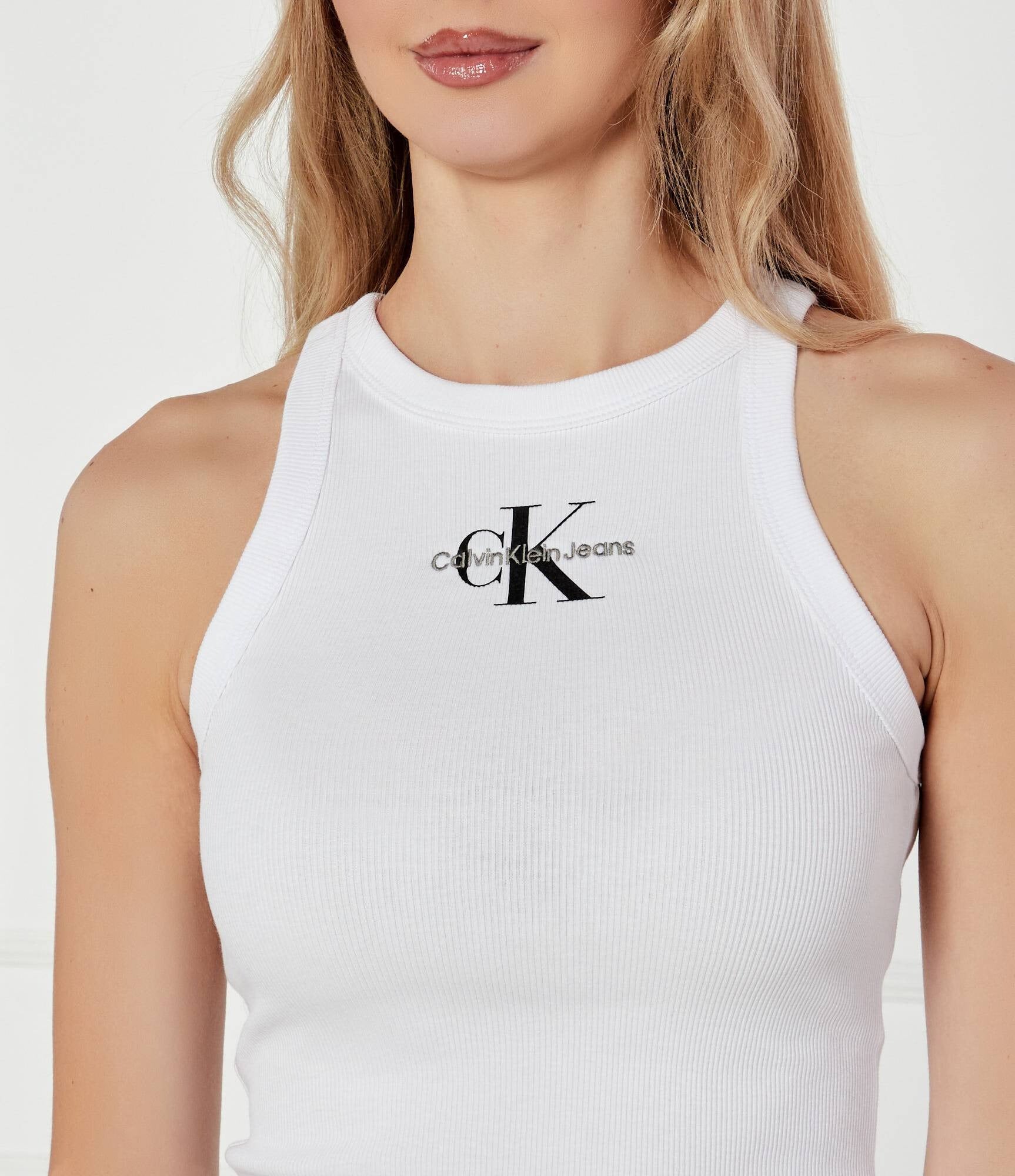 Calvin Klein Top J20j225301 White Branco_shot4