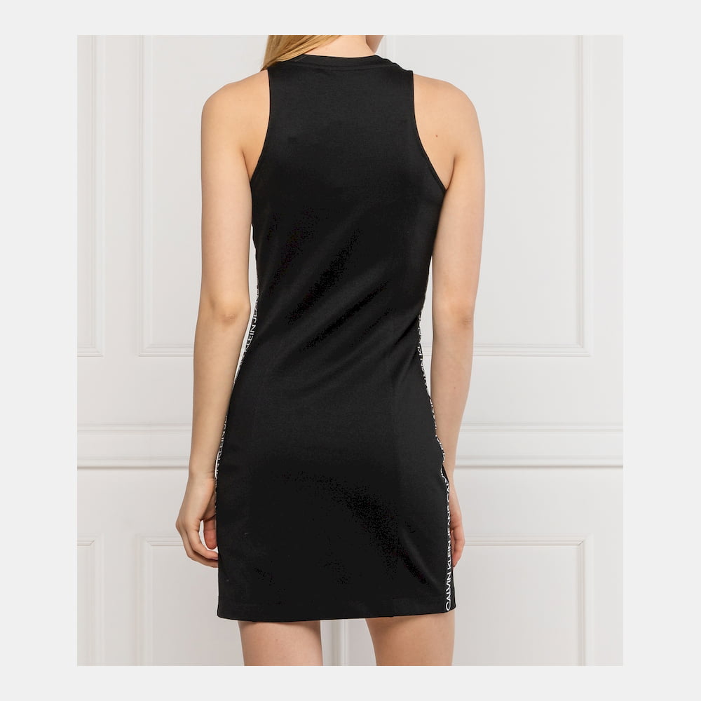 Calvin Klein Vestido Dress J20j213629 Black Preto Shot5