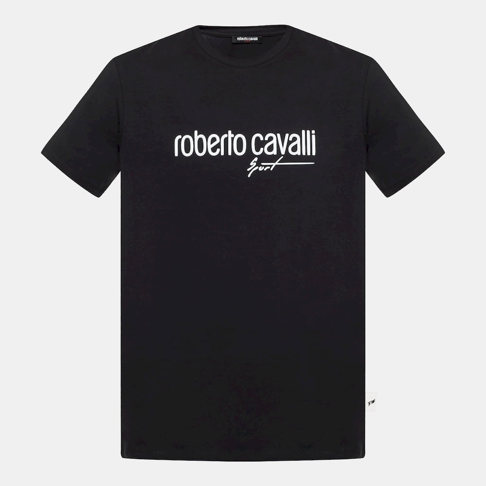 Cavalli T Shirt Jyx39t Jv025 Black Preto Shot2