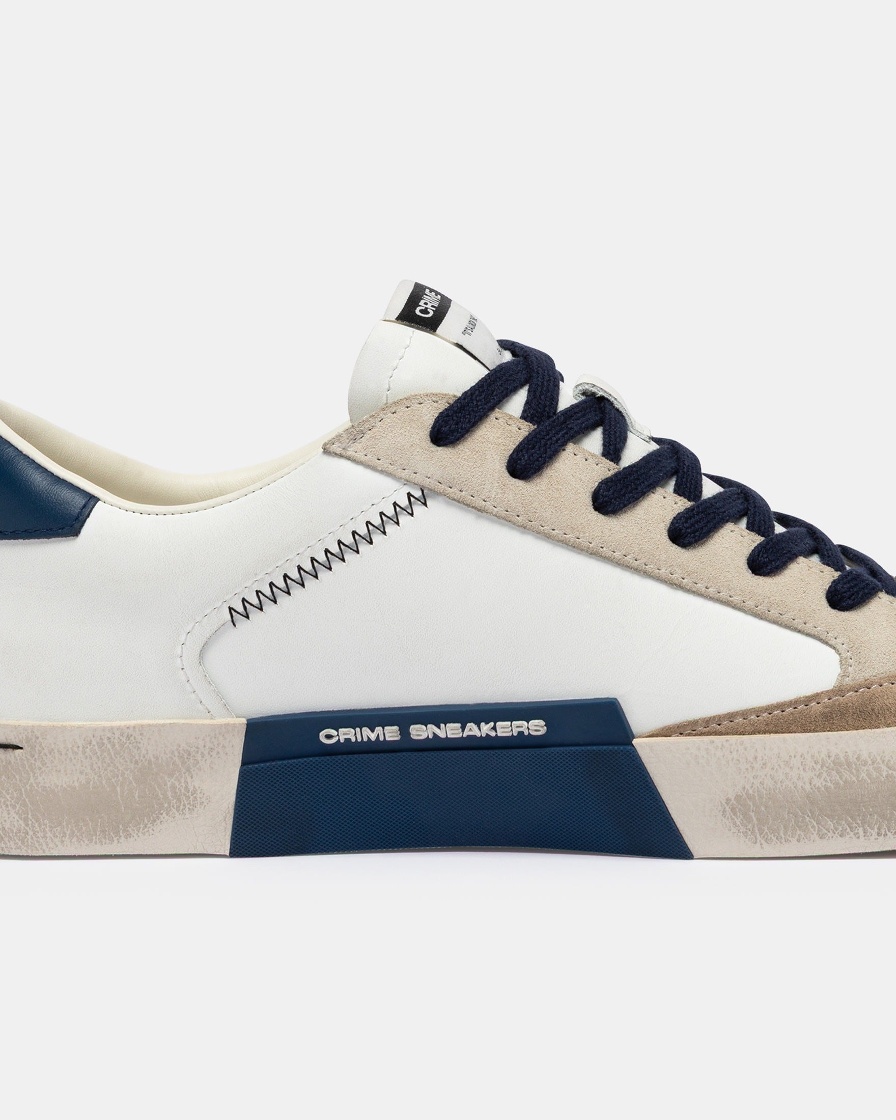 Crime London Sapatilhas Sneakers Shoes 19003pp8 Whi Blue Branco Azul_shot6