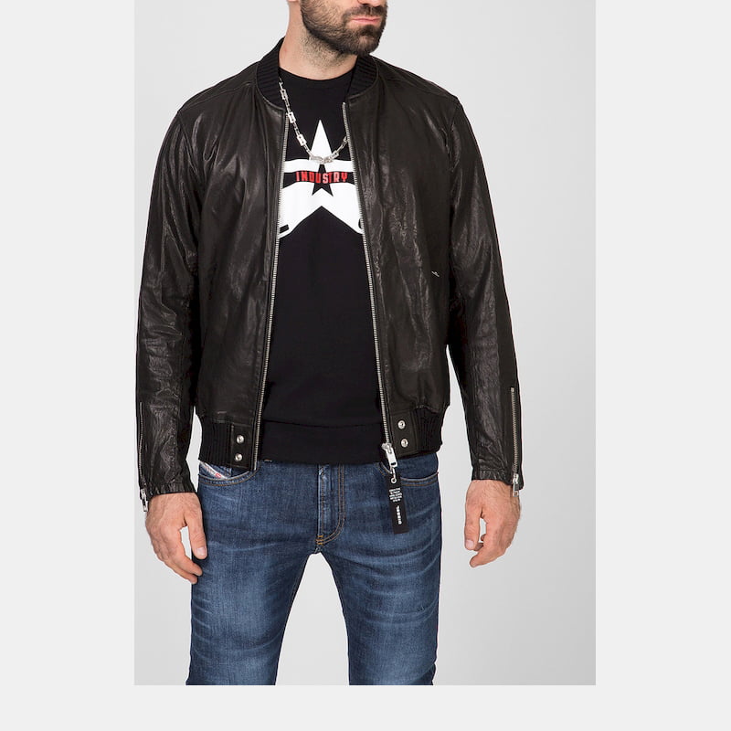 Diesel Blusão Jackets 00sudd 0eavi Black Preto Shot8