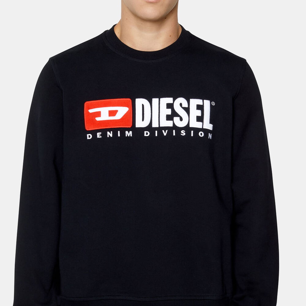 Diesel Camisola Sweat A03758 0bawt Black Preto Shot7
