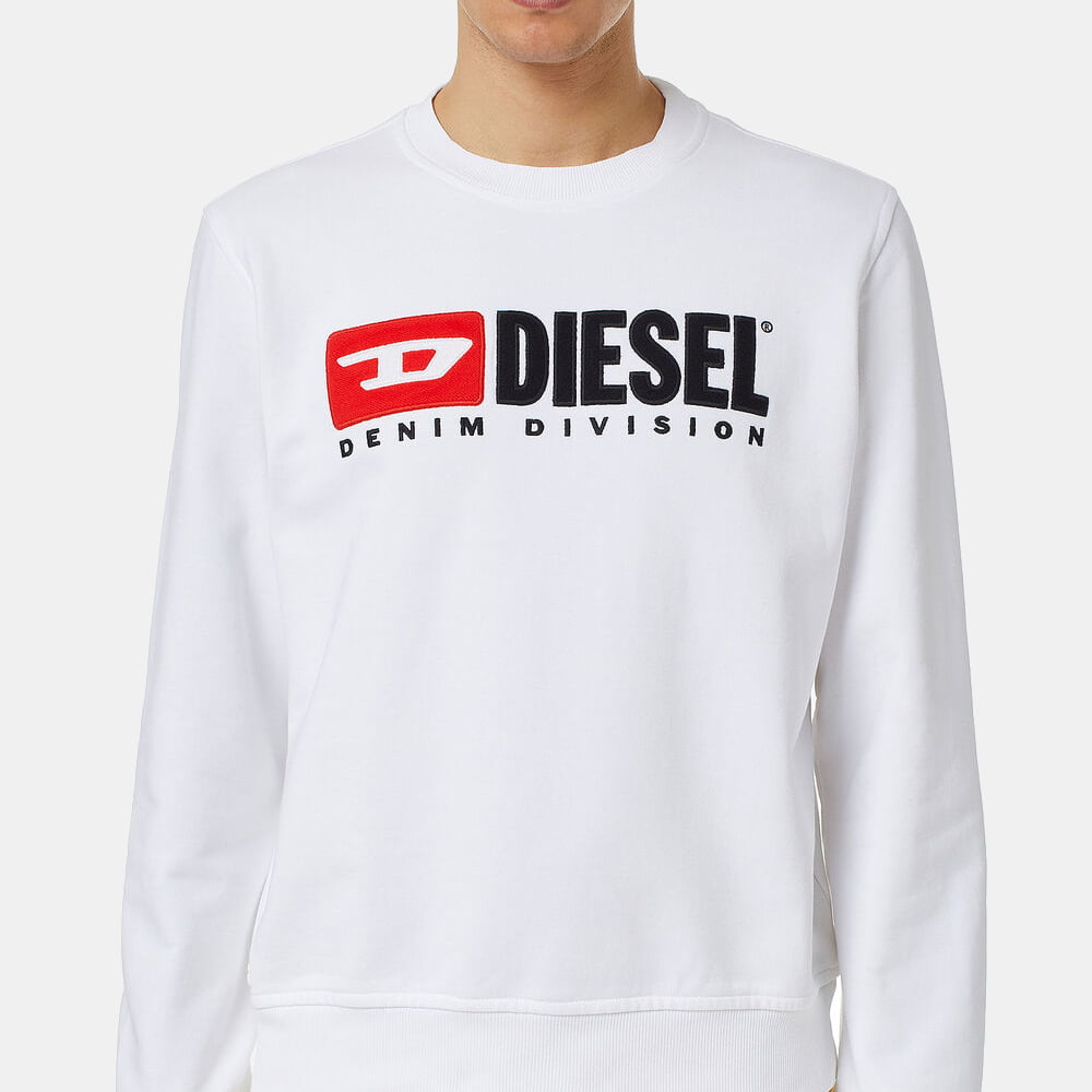 Diesel Camisola Sweat A03758 0bawt White Branco Shot5
