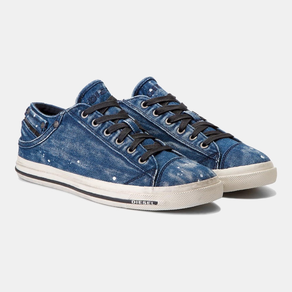 Diesel Sapatilhas Sneakers Shoes Exposure Denim Denim Shot4