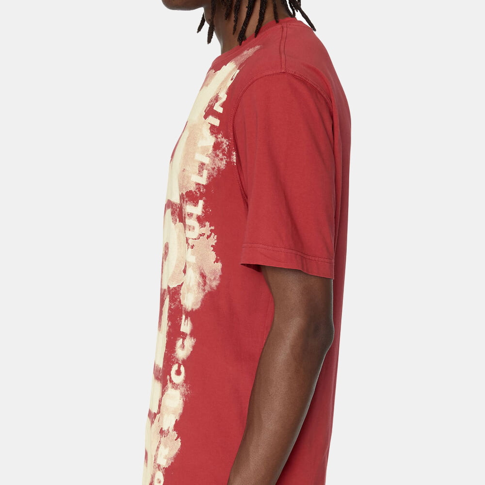 Diesel T Shirt A06483 0asub Red Multi Vermelho Multicolor Shot9
