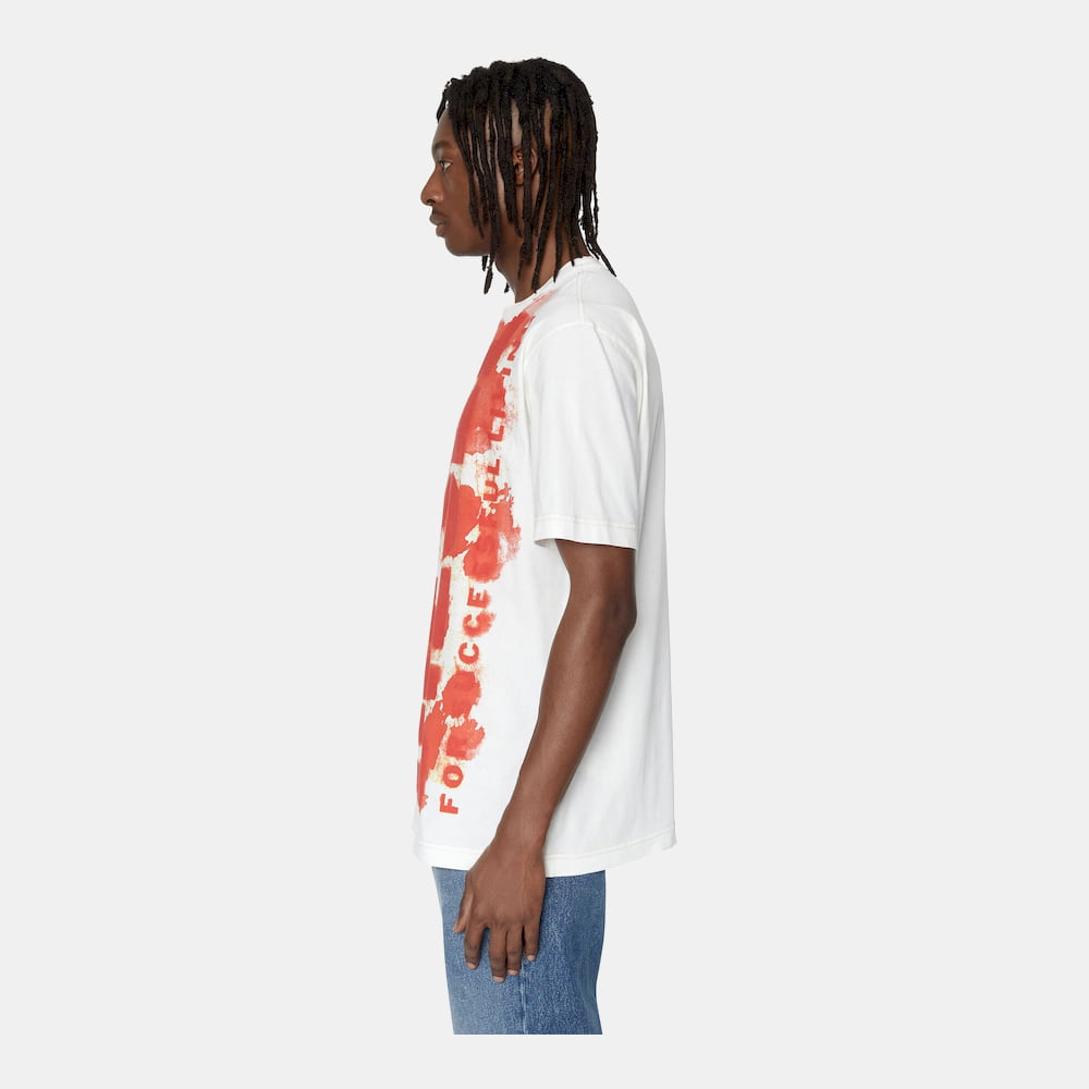 Diesel T Shirt A06483 0asub White Red Branco Vermelho Shot10
