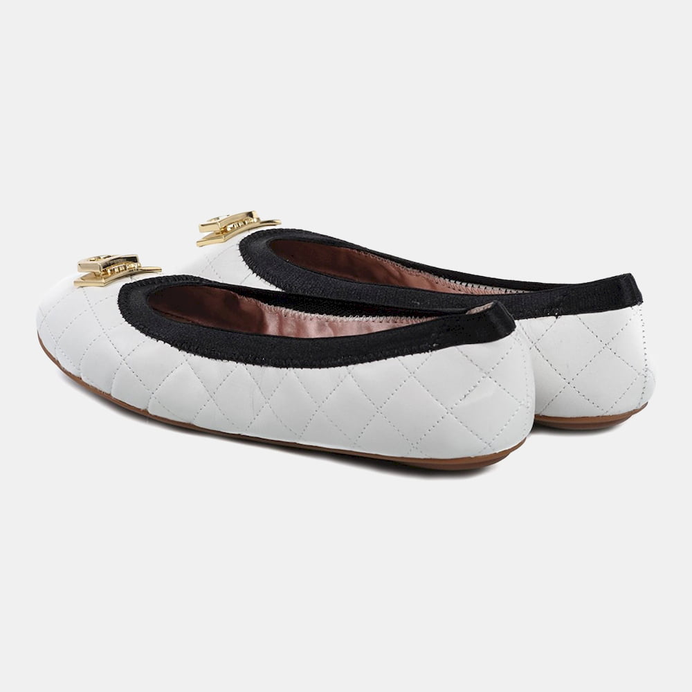 Dkny Sabrinas Ballet Flats Bellalogo+ White Branco Shot5