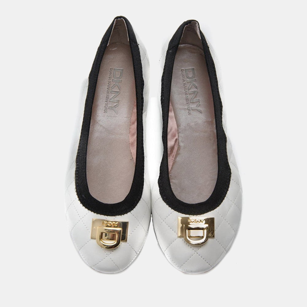 Dkny Sabrinas Ballet Flats Bellalogo+ White Branco Shot8