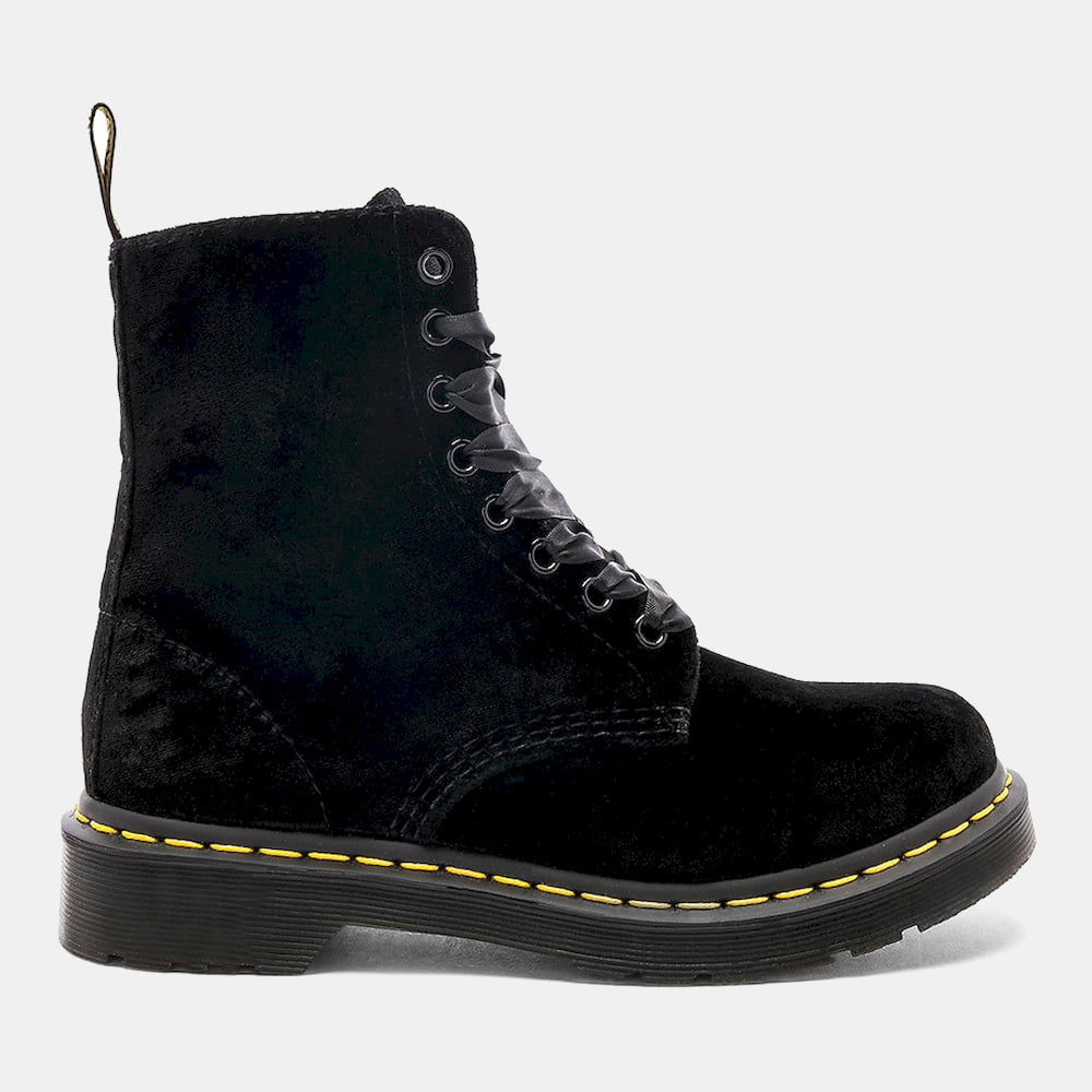 Dr Martens Botas Boots 1460 Velvet Black Preto Shot8