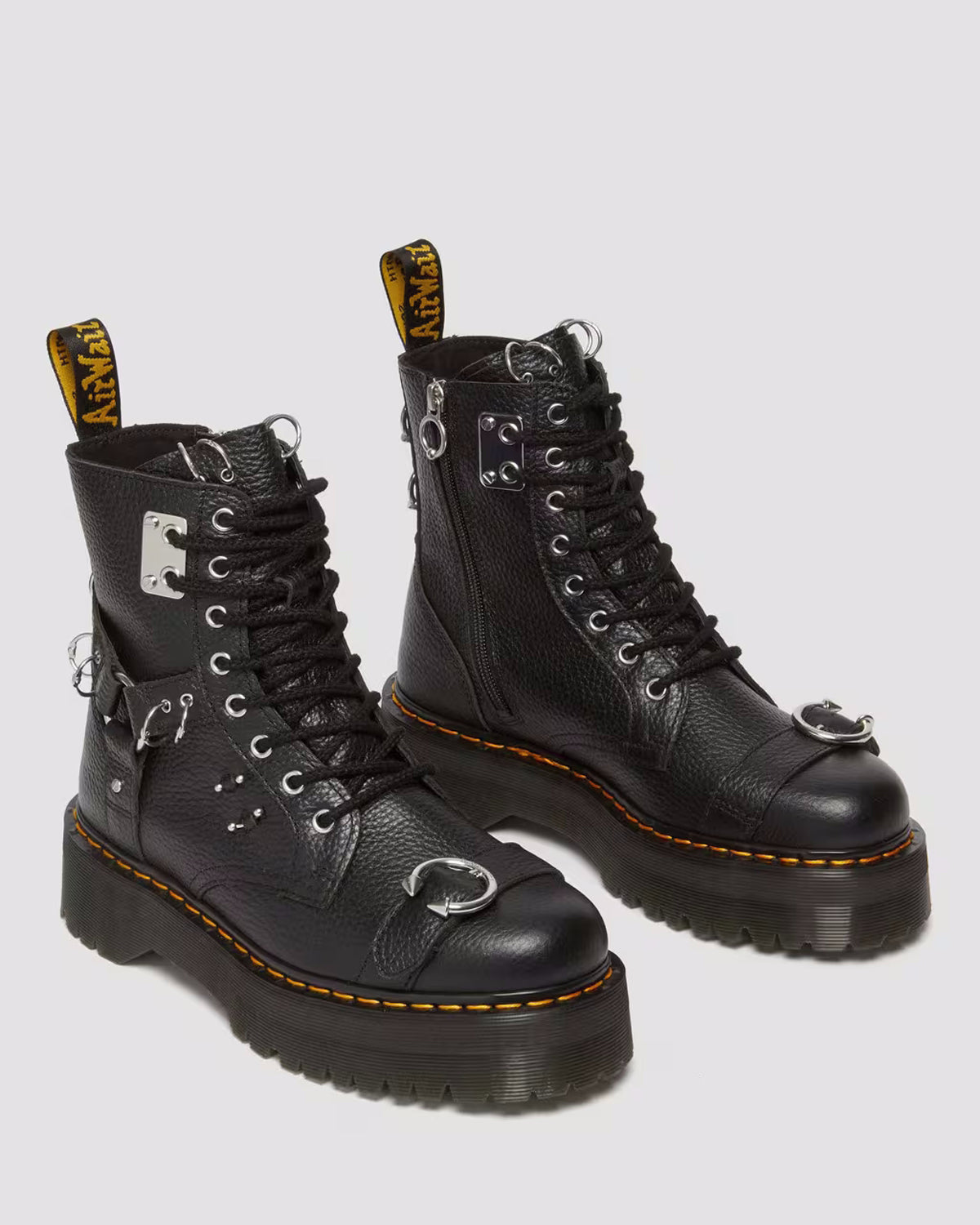 Dr Martens Botas Boots Jadon Hdw Blk Metal Preto Metal_shot3
