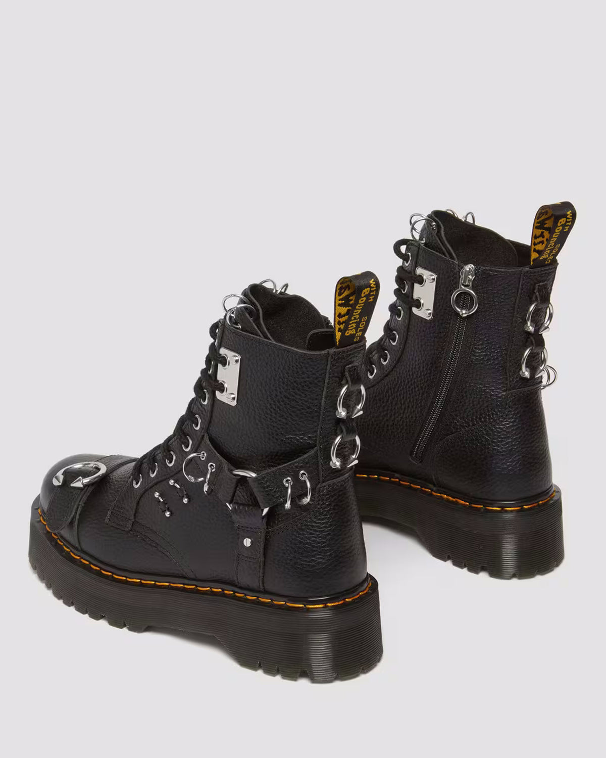 Dr Martens Botas Boots Jadon Hdw Blk Metal Preto Metal_shot4