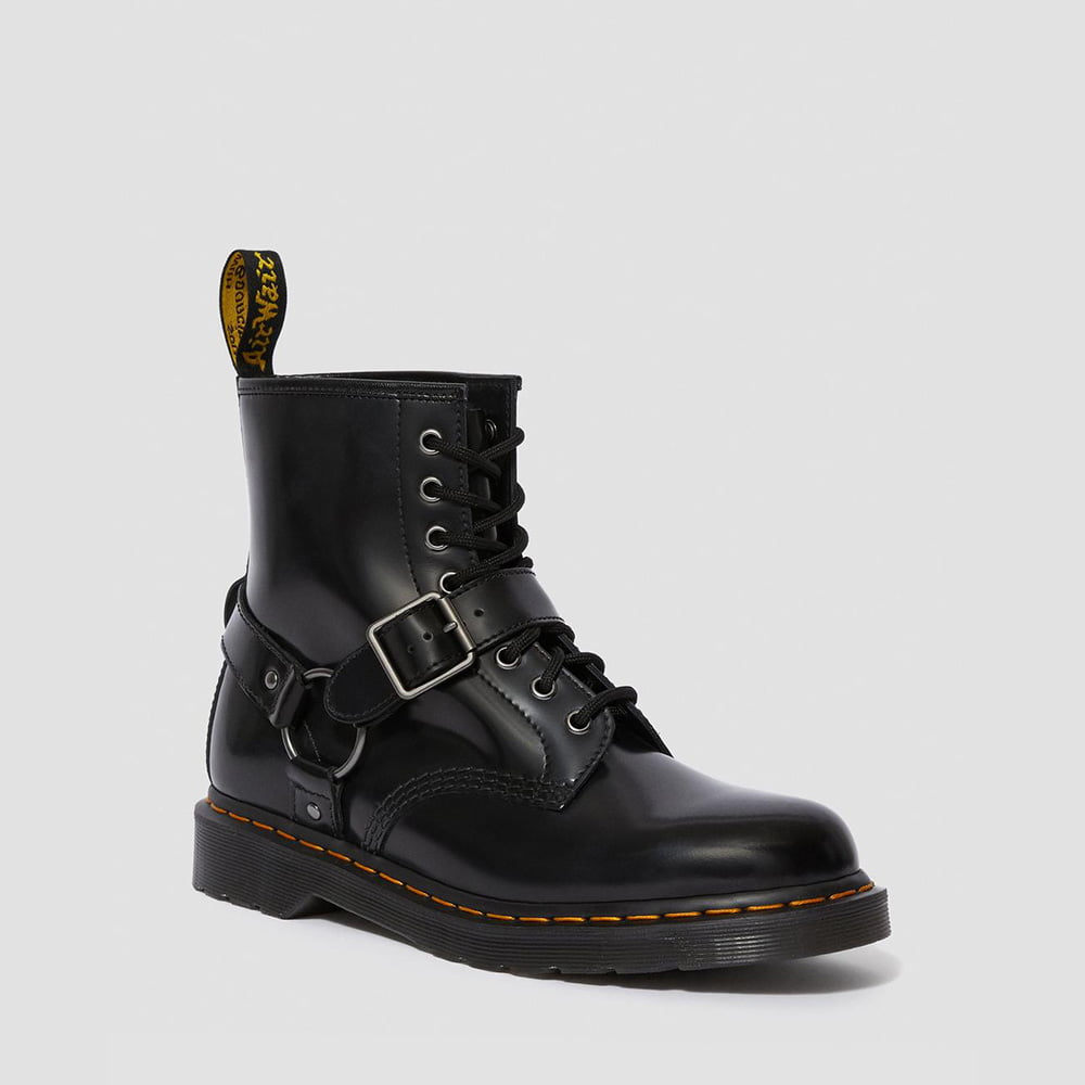 Dr.martens Botas Boots 1460 Harness Black Preto Shot1