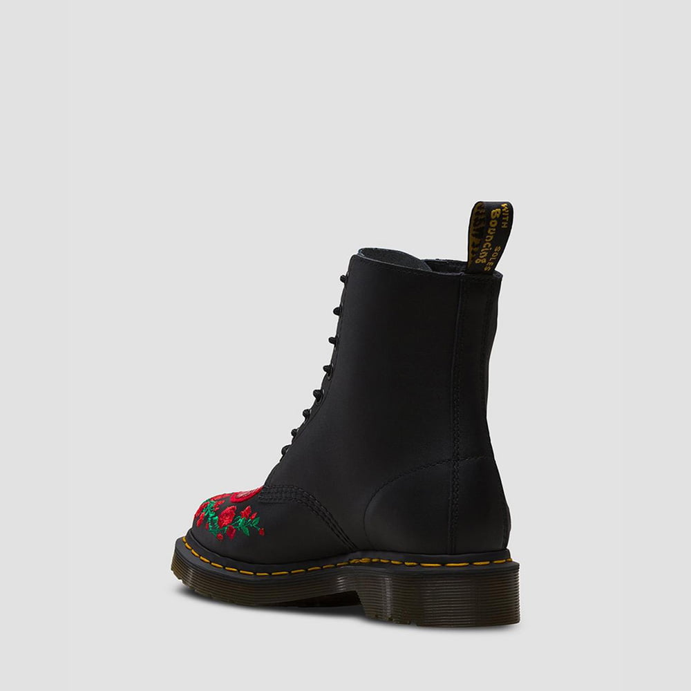 Dr.martens Botas Boots 1460 Hearts Black Red Preto Vermelho Shot2