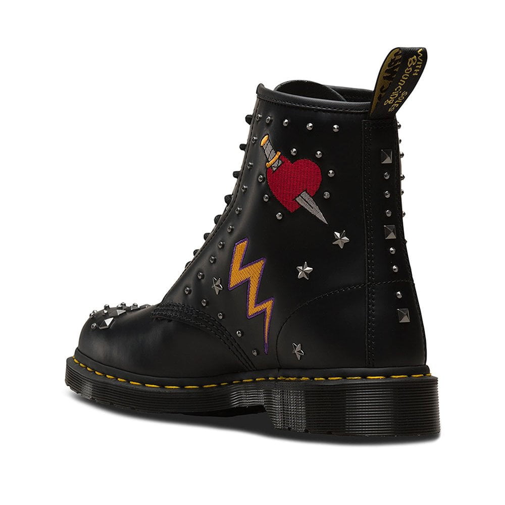 Dr.martens Botas Boots 1460 Rock Blk Multi Preto Multicolor Shot4