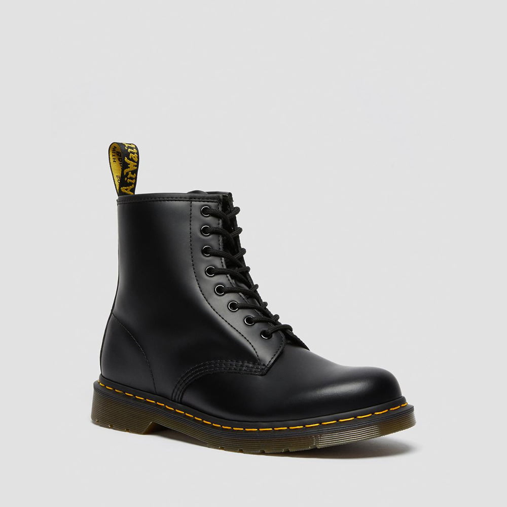Dr.martens Botas Boots 1460 Smoot Black Preto Shot1