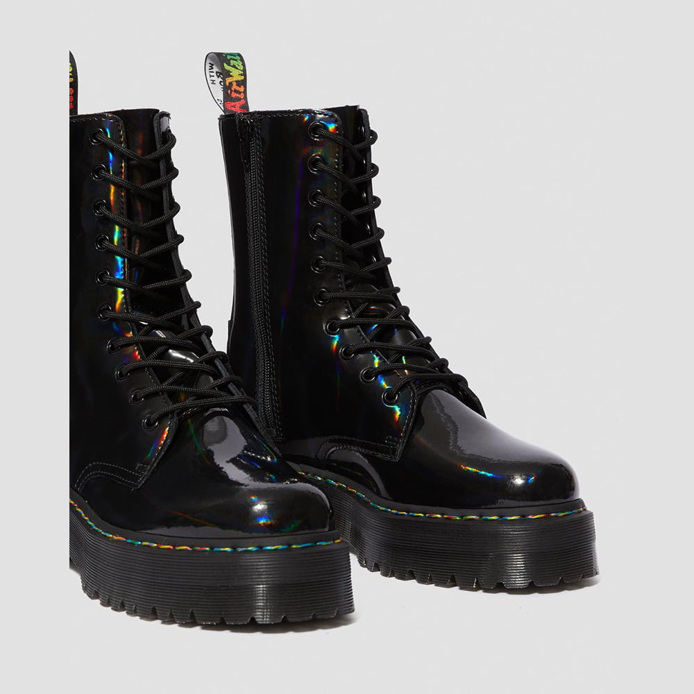 Dr.martens Botas Boots Jadon Shinny Blk Shinny Preto Verniz Shot2