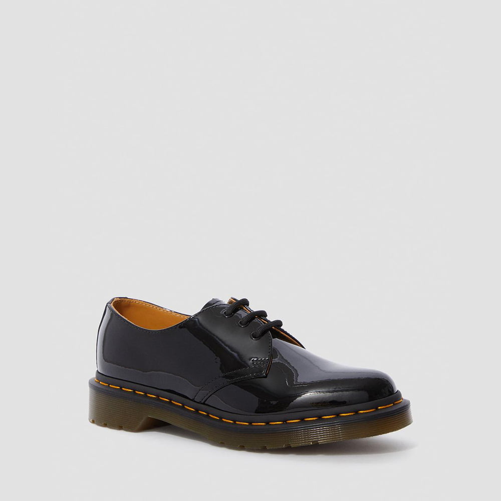 Dr.martens Sapatos Shoes 1461 Paten Black Preto Shot1