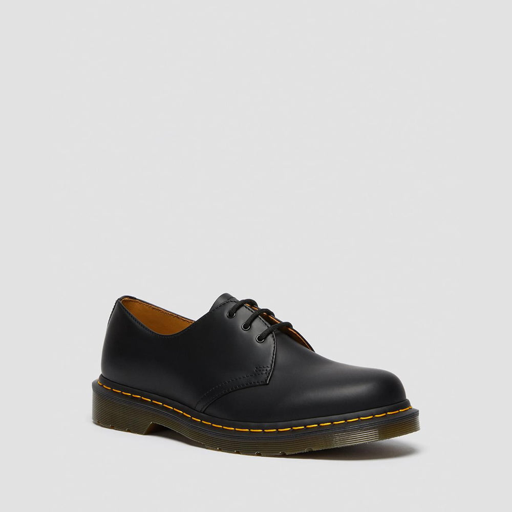 Dr.martens Sapatos Shoes 1461 Smoot Black Preto Shot1