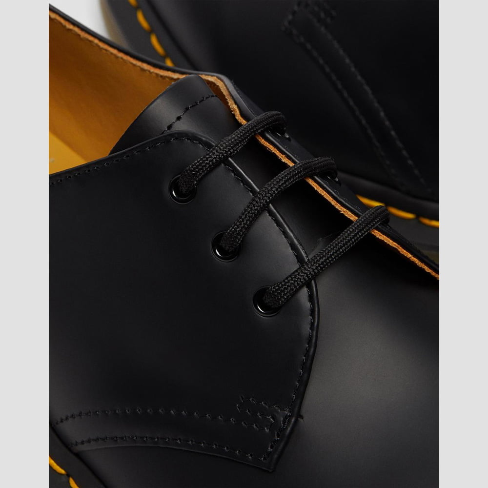 Dr.martens Sapatos Shoes 1461 Smoot Black Preto Shot3