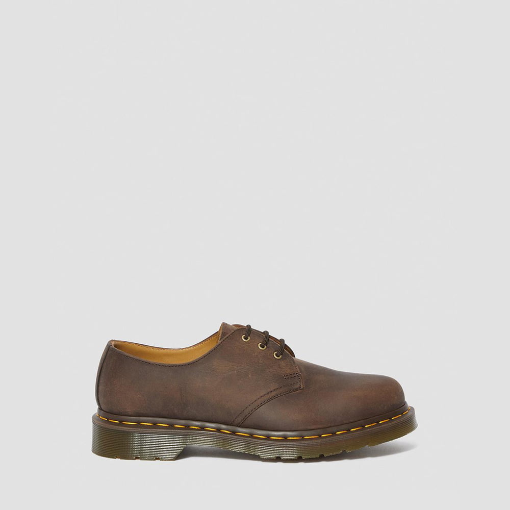 Dr.martens Sapatos Shoes 1461 Smoot Brown Castanho Shot5