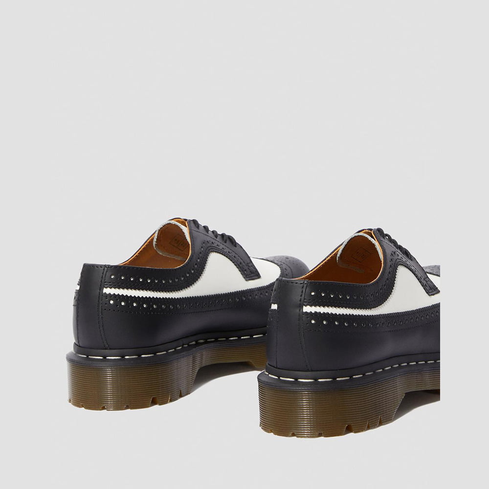 Dr.martens Sapatos Shoes 3989 Brogue Blk White Preto Branco Shot3