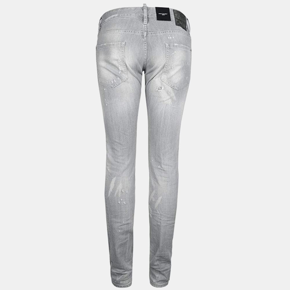 Dsquared2 Calças Trousers S71lb0348 Lt.grey Cinza Claro Shot3