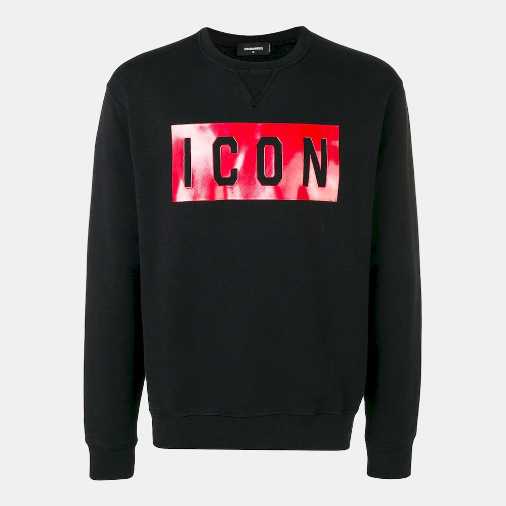 Dsquared2 Camisola Sweat S74gu0312 Black Red Preto Vermelho Shot2