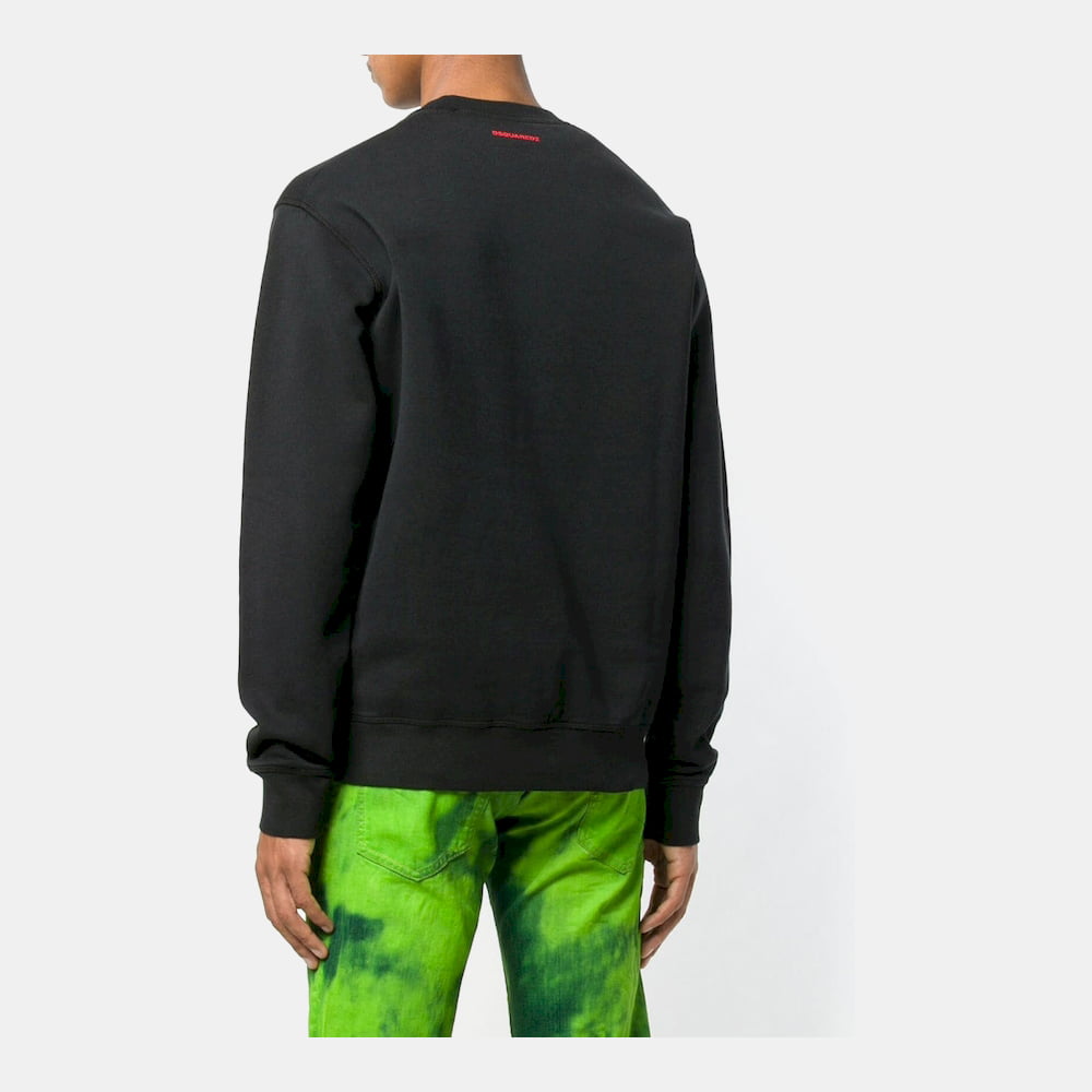 Dsquared2 Camisola Sweat S74gu0312 Black Red Preto Vermelho Shot8