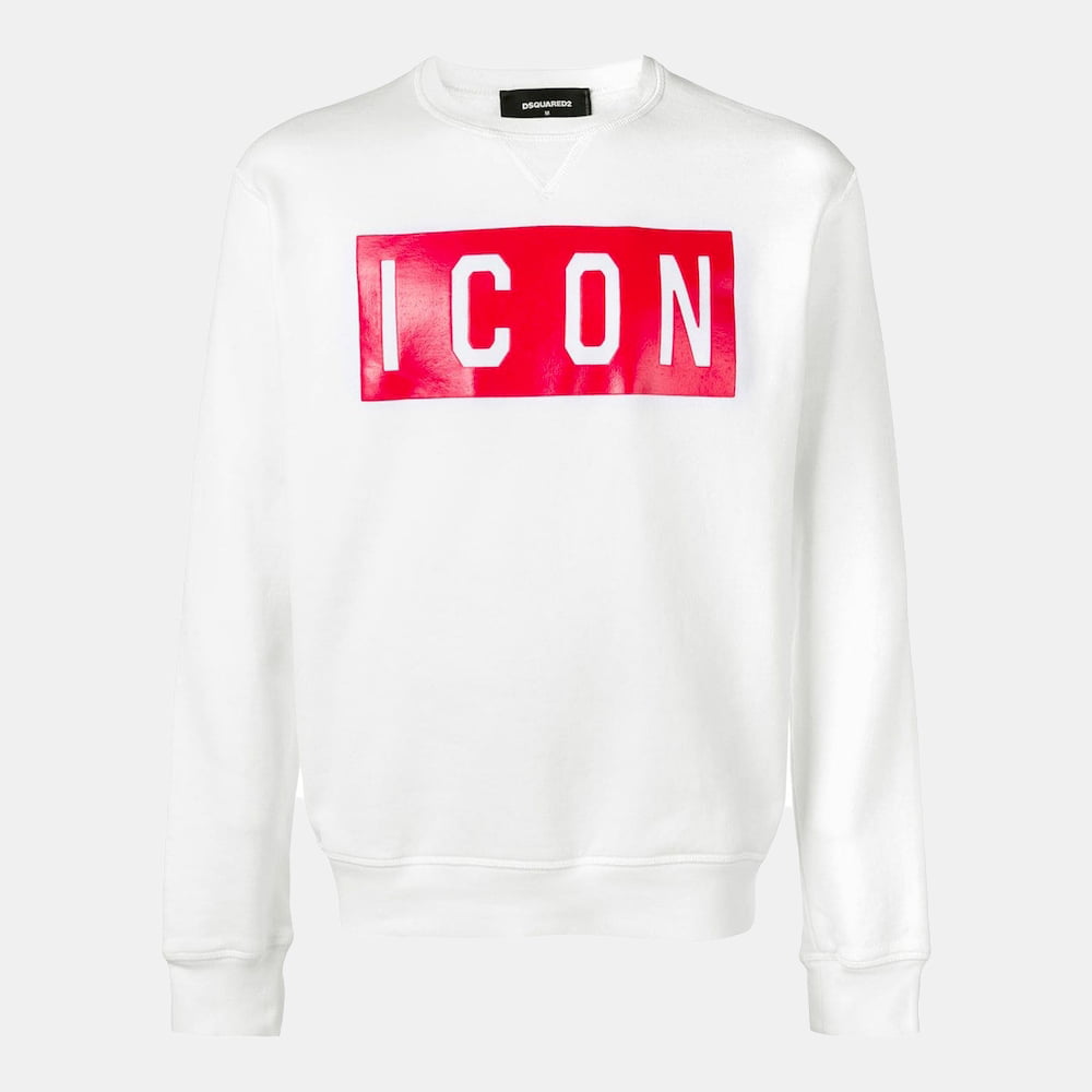 Dsquared2 Camisola Sweat S74gu0312 White Red Branco Vermelho Shot2