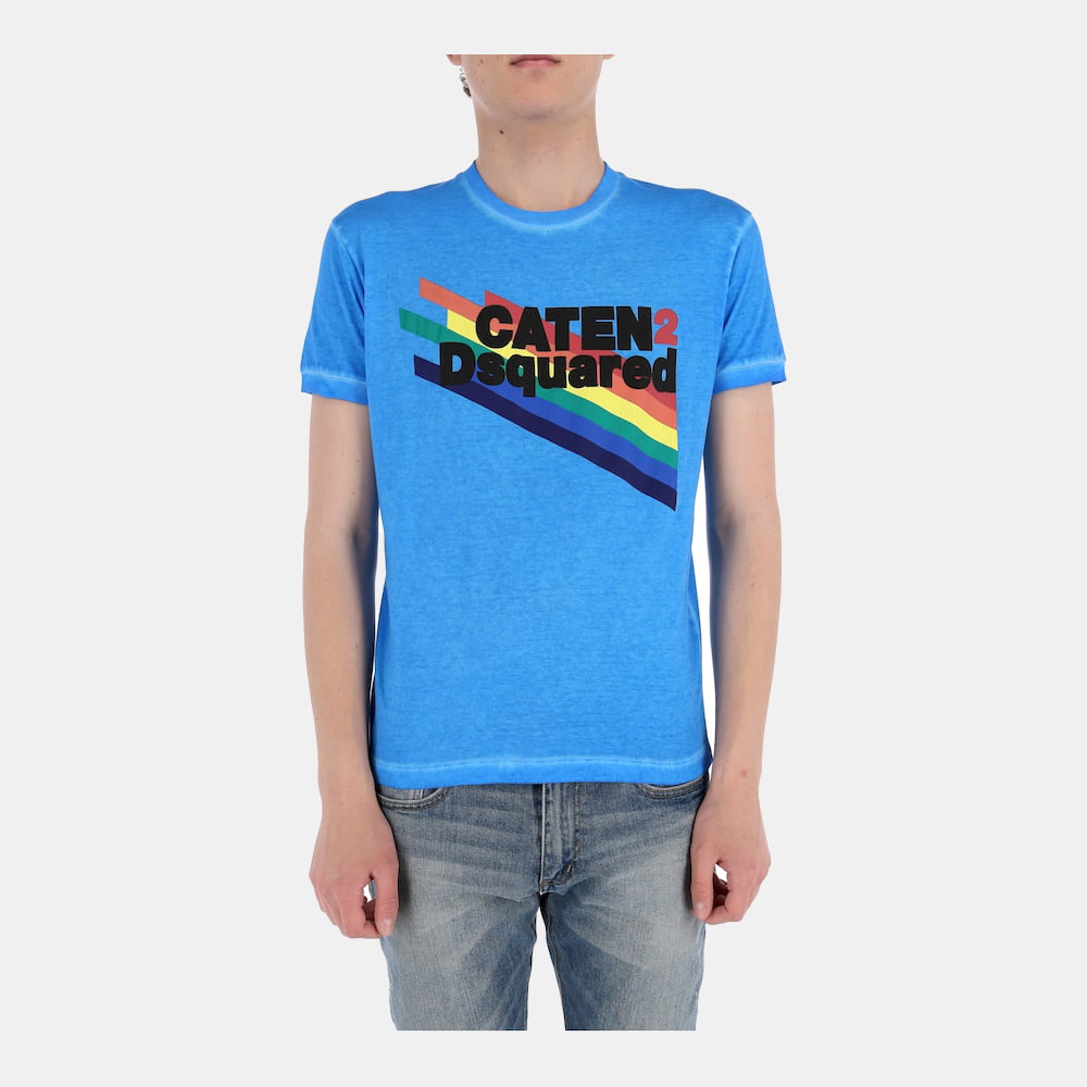 Dsquared2 T Shirt S71gd0630 Blue Azul Shot4