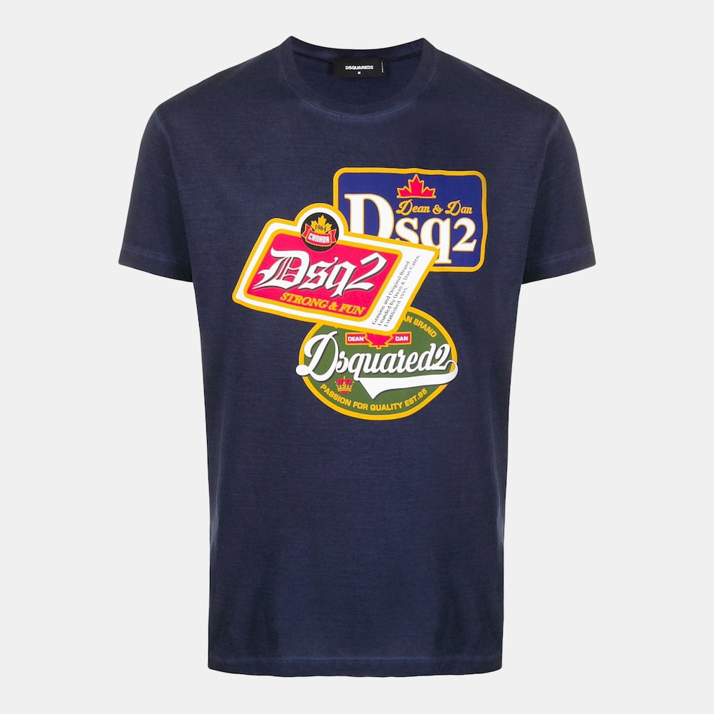 Dsquared2 T Shirt S74gd0581 Navy Navy Shot2