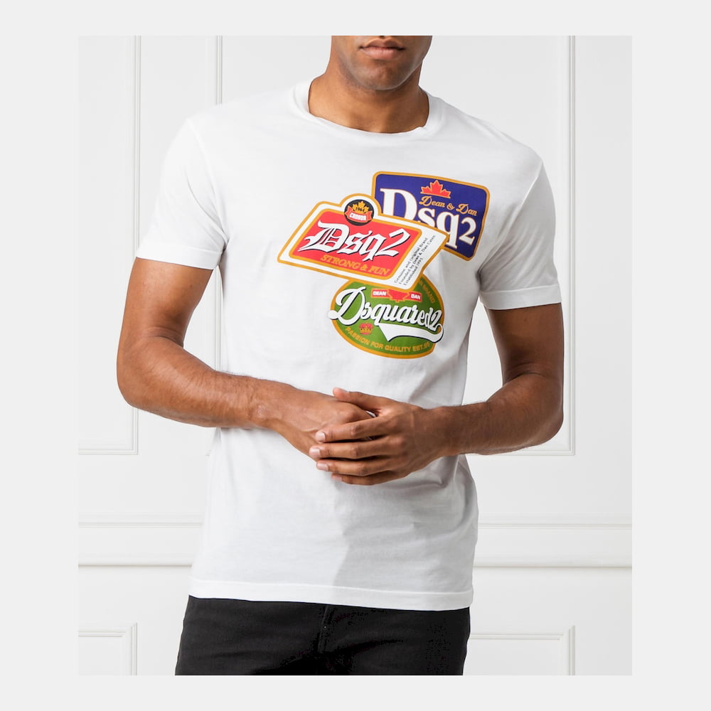 Dsquared2 T Shirt S74gd0581 White Branco Shot12