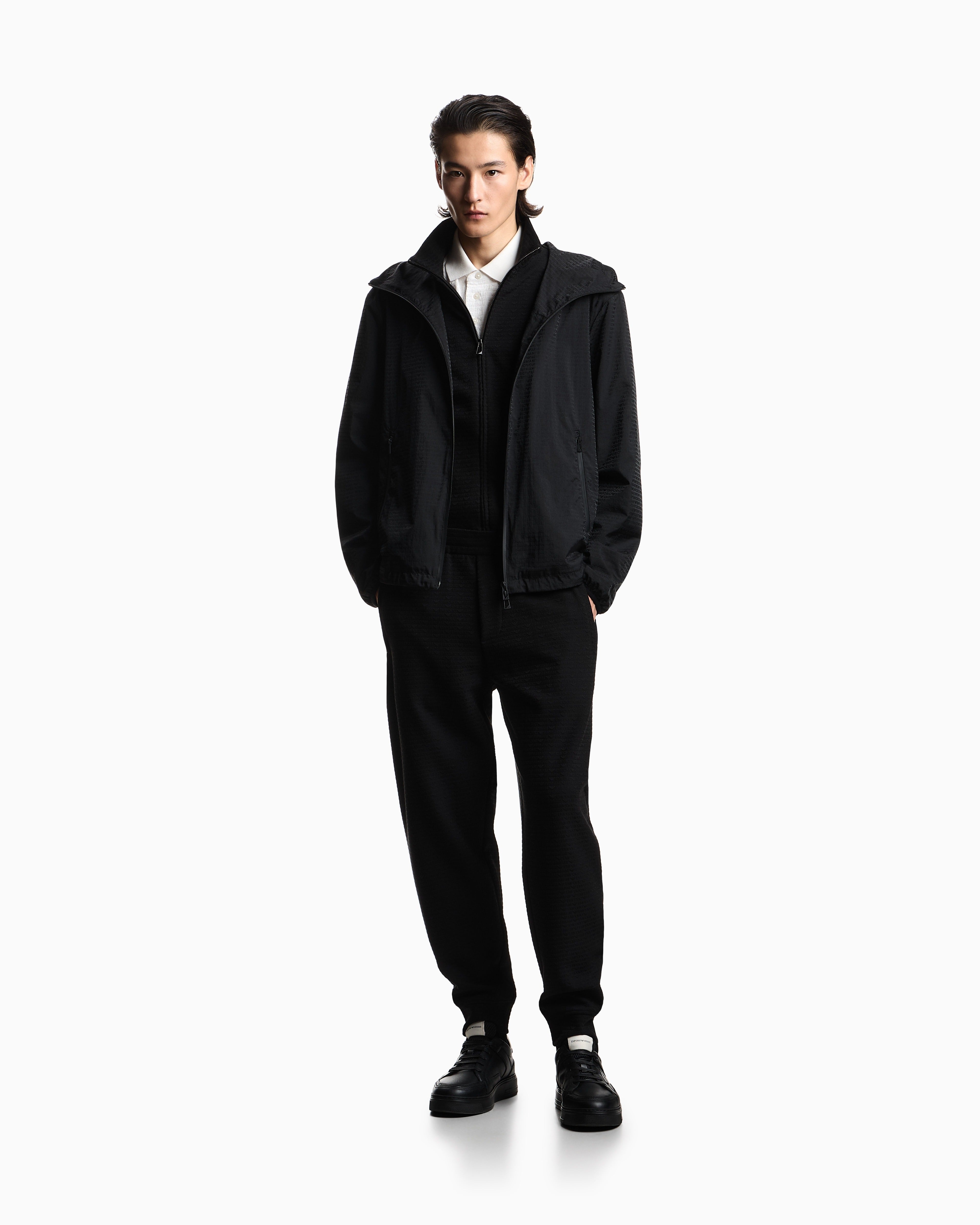 Emporio Armani Blusao Jackets Em004952 Af15384 Black.logo Preto_shot2