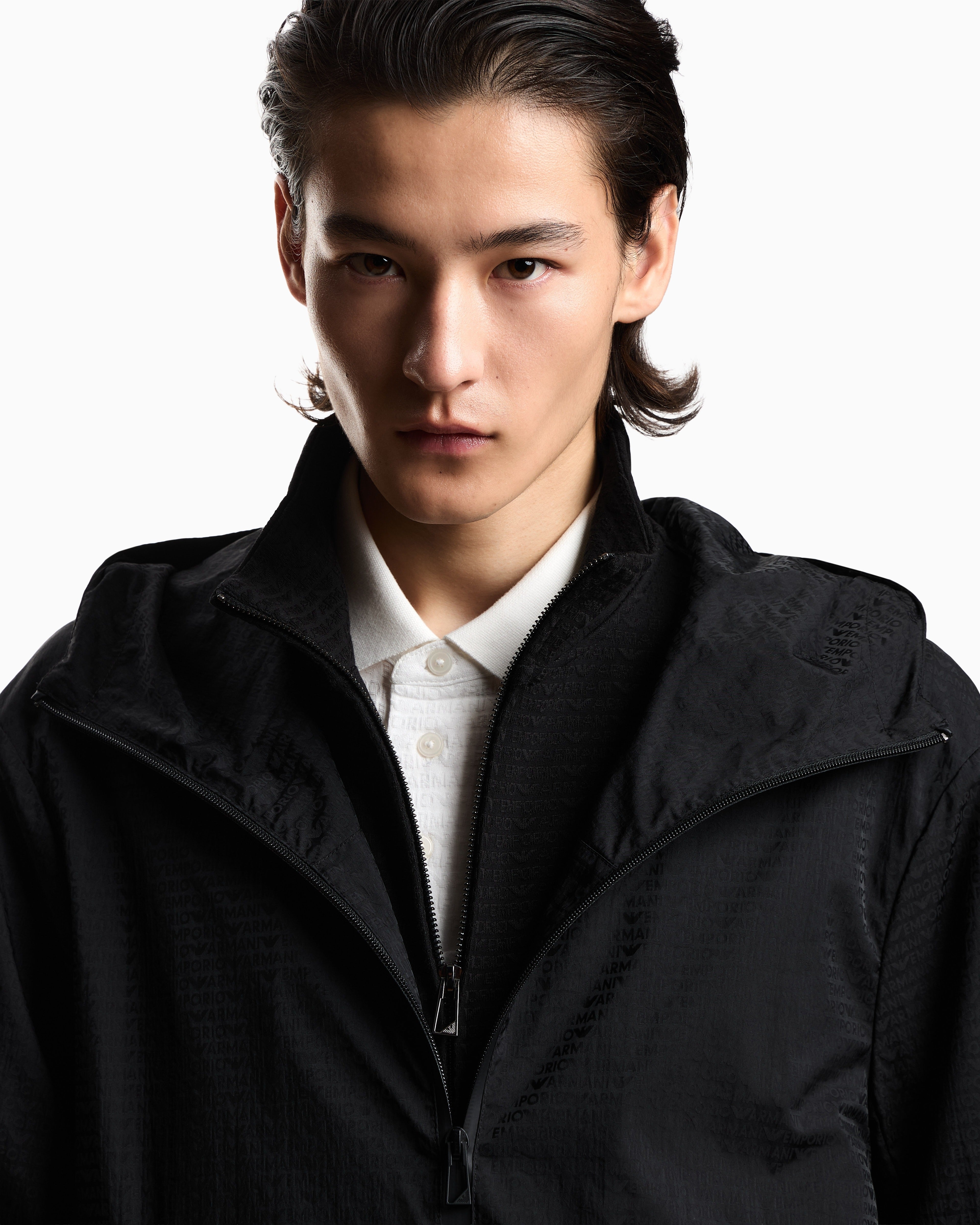 Emporio Armani Blusao Jackets Em004952 Af15384 Black.logo Preto_shot5