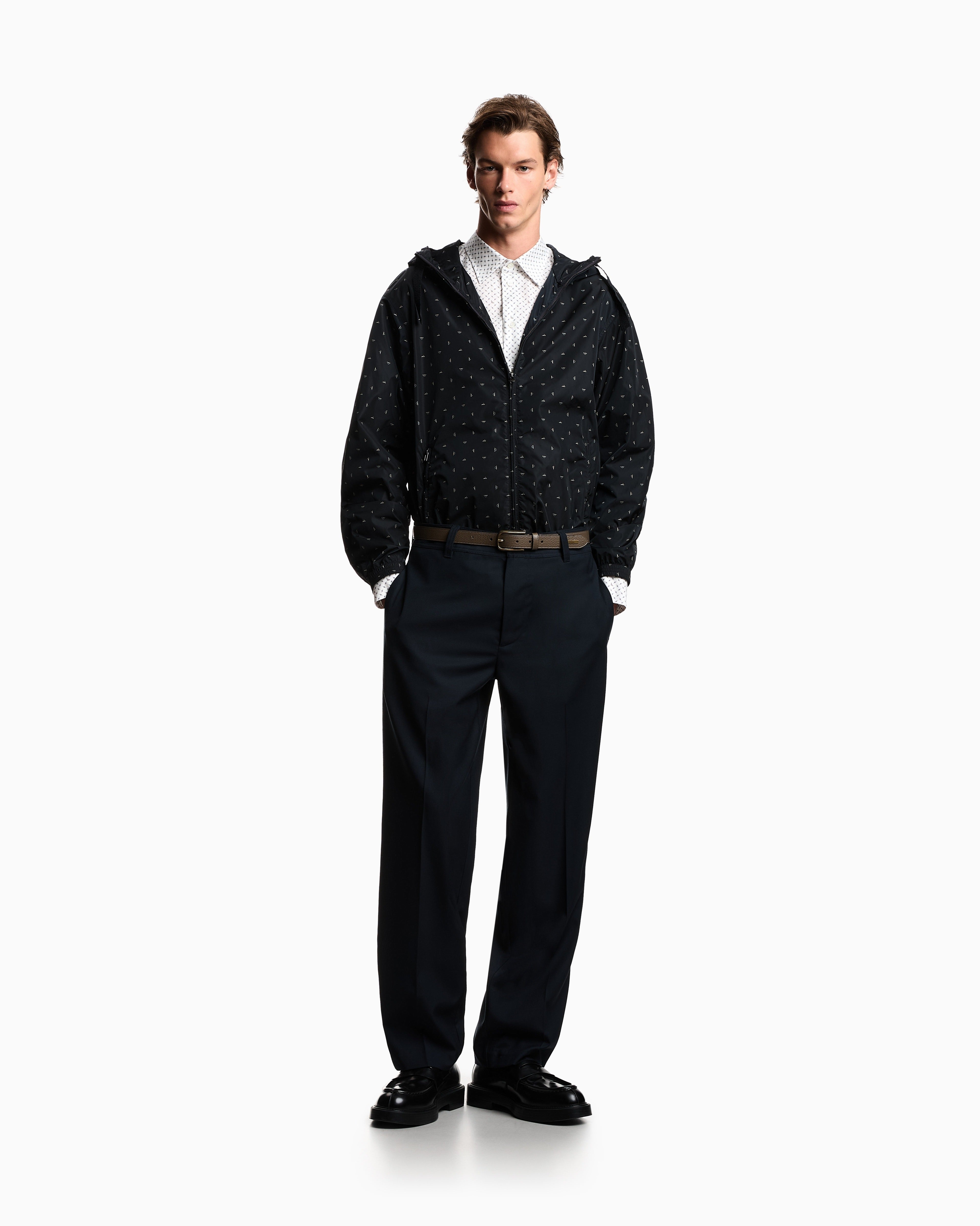 Emporio Armani Blusao Jackets Em005757 Af12021 Black.logo Preto_shot1