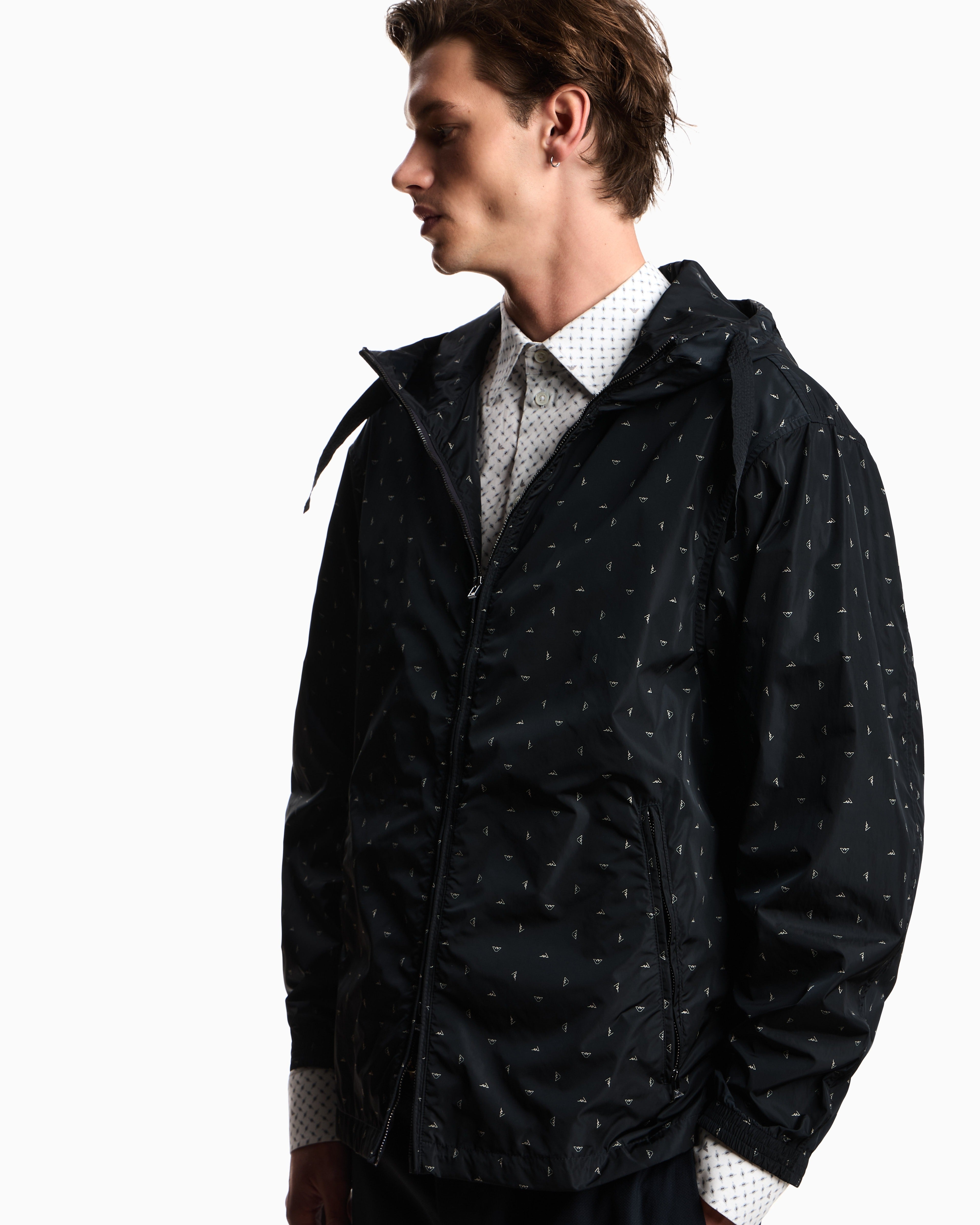 Emporio Armani Blusao Jackets Em005757 Af12021 Black.logo Preto_shot4