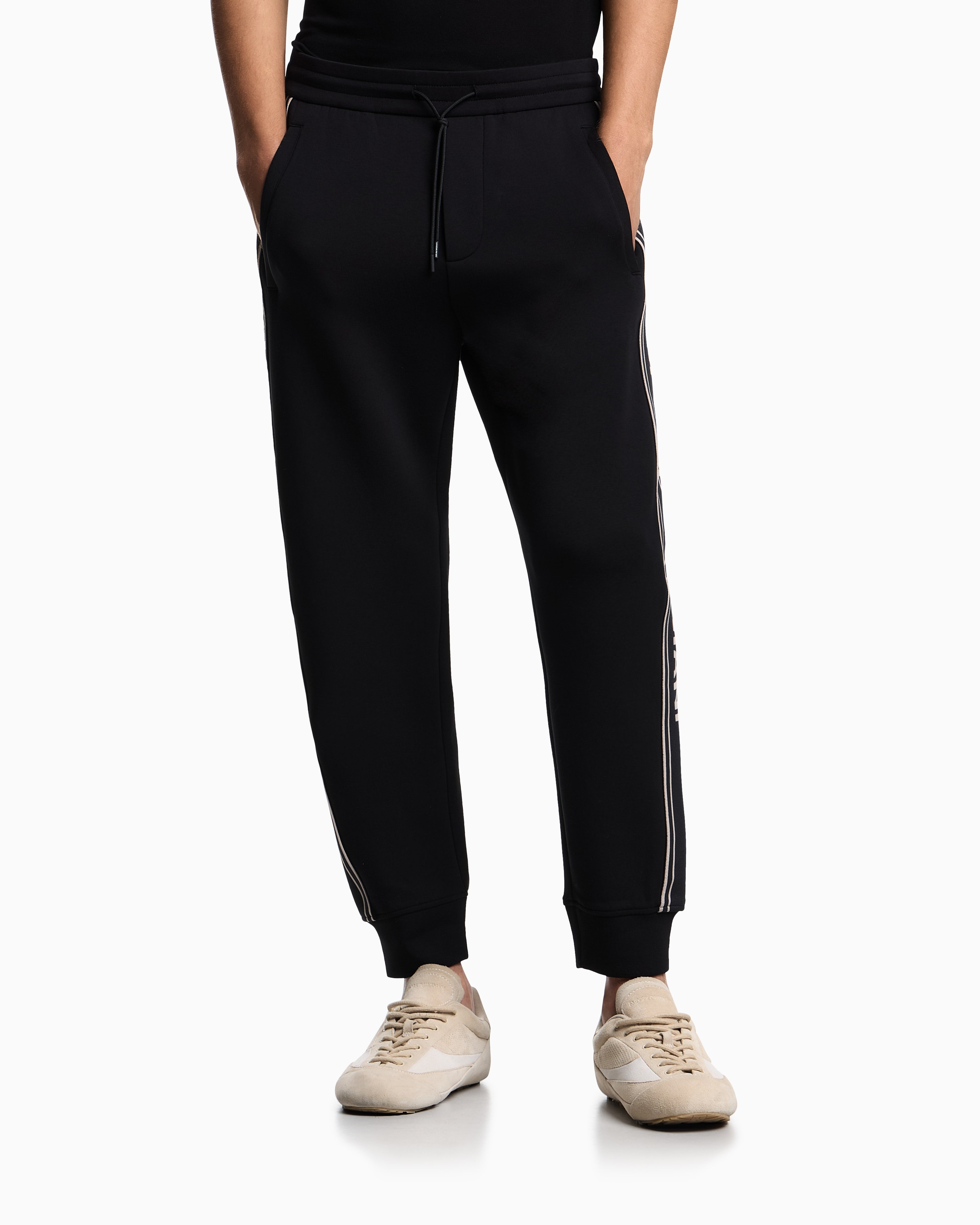 Emporio Armani Calcas Training Pants Em002914 Af10013 Black Preto_shot3