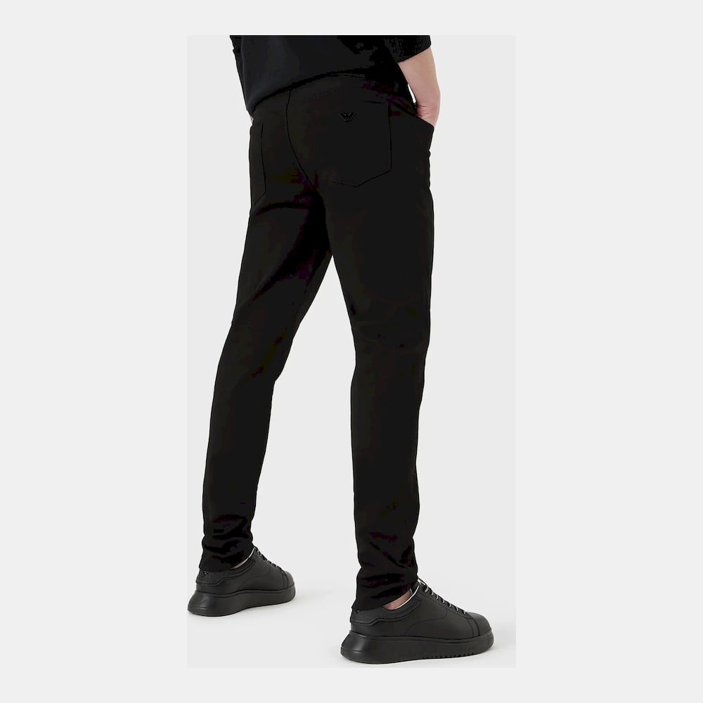 Emporio Armani Calcas Trousers 8n1j11 1dhdz Denim Blk Denim Escuro Shot3