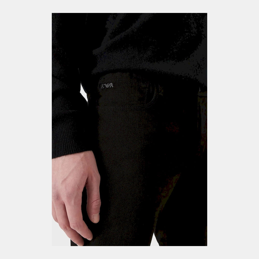 Emporio Armani Calcas Trousers 8n1j11 1dhdz Denim Blk Denim Escuro Shot4