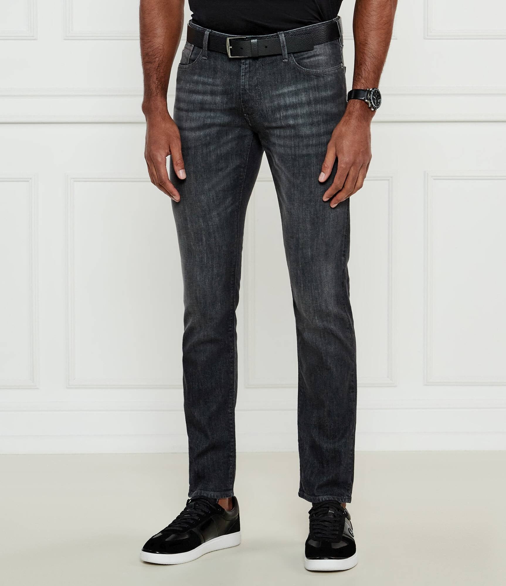 Emporio Armani Calcas Trousers Em000121 Af14116 Denim Grey Denim Cinza_shot3