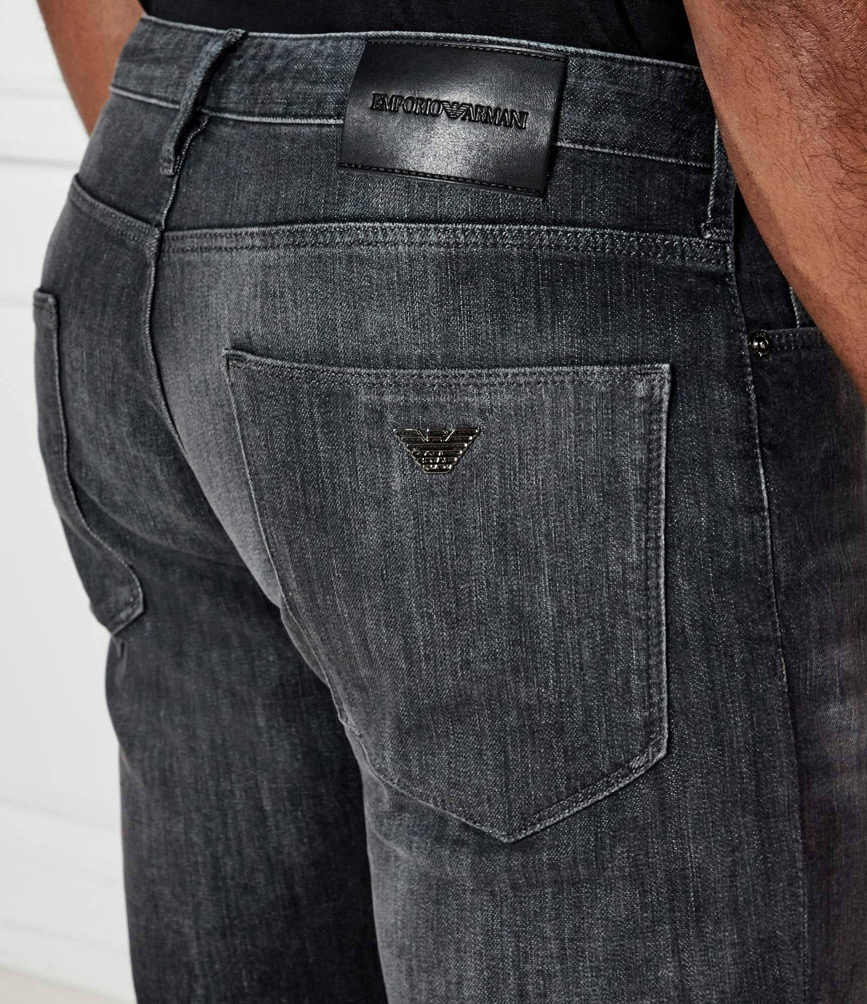 Emporio Armani Calcas Trousers Em000121 Af14116 Denim Grey Denim Cinza_shot6