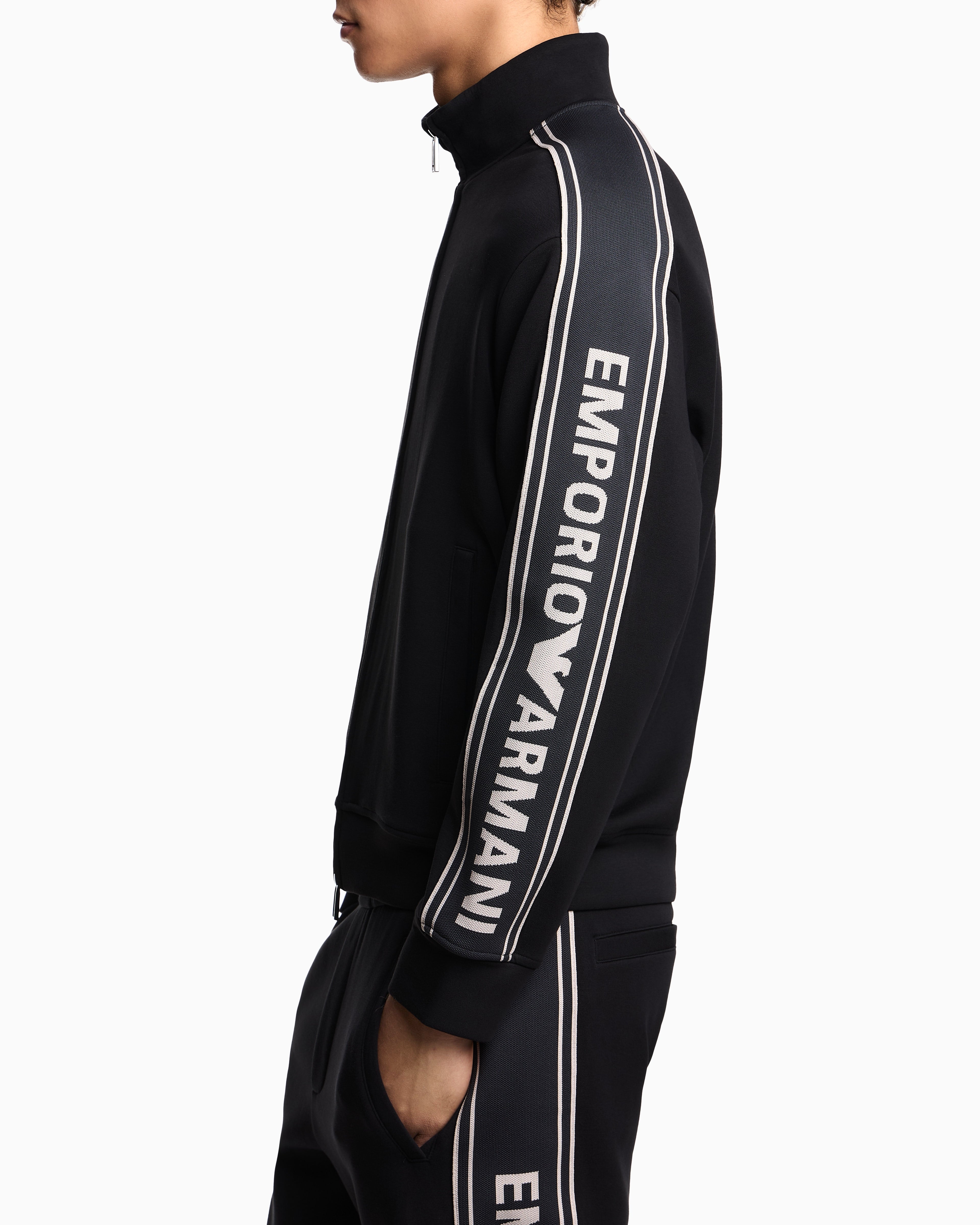 Emporio Armani Camisola Hoodie Em002913 Af10013 Black Preto_shot1