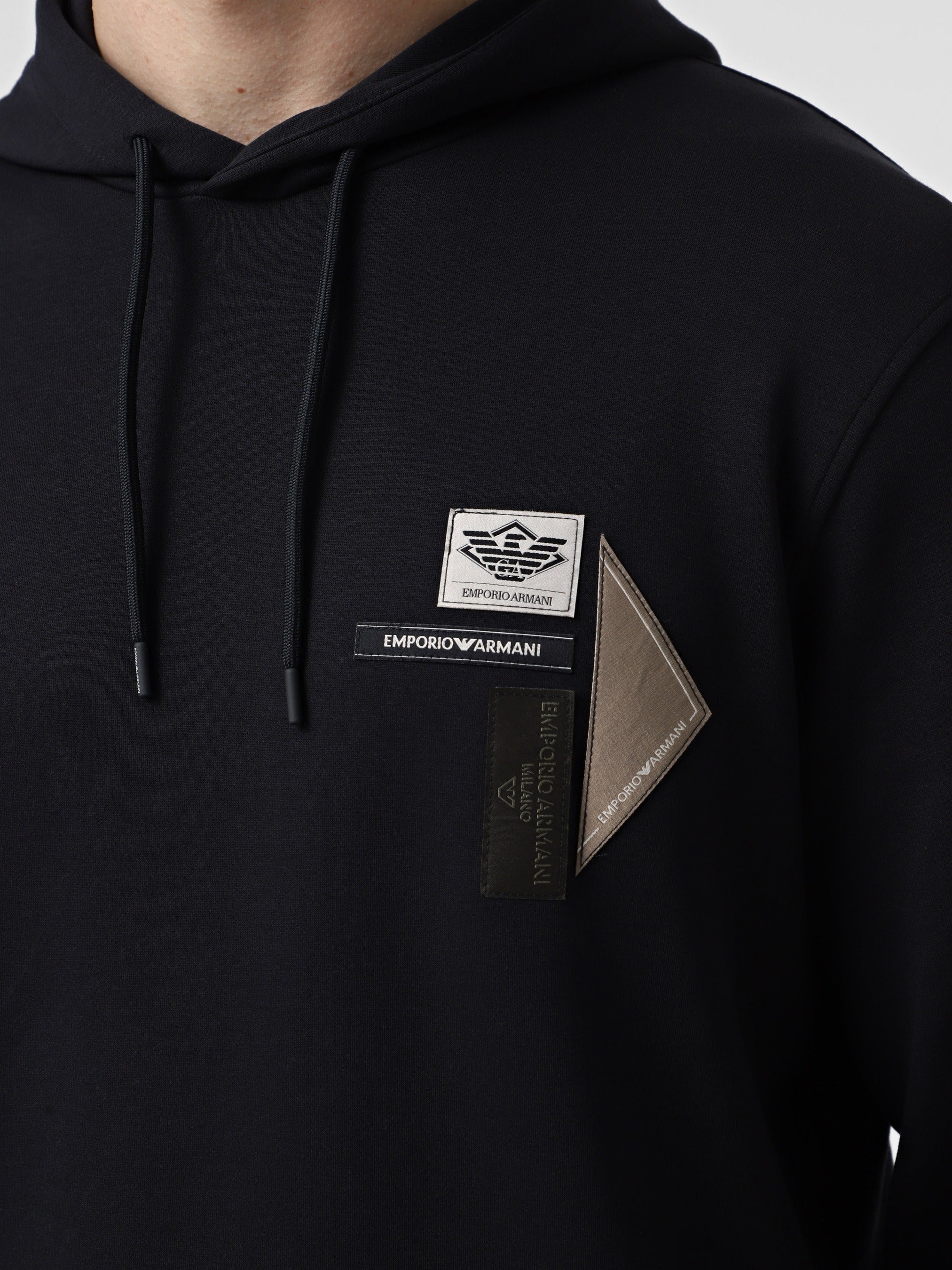 Emporio Armani Camisola Hoodie Em003587 Af10013 Black Preto_shot3