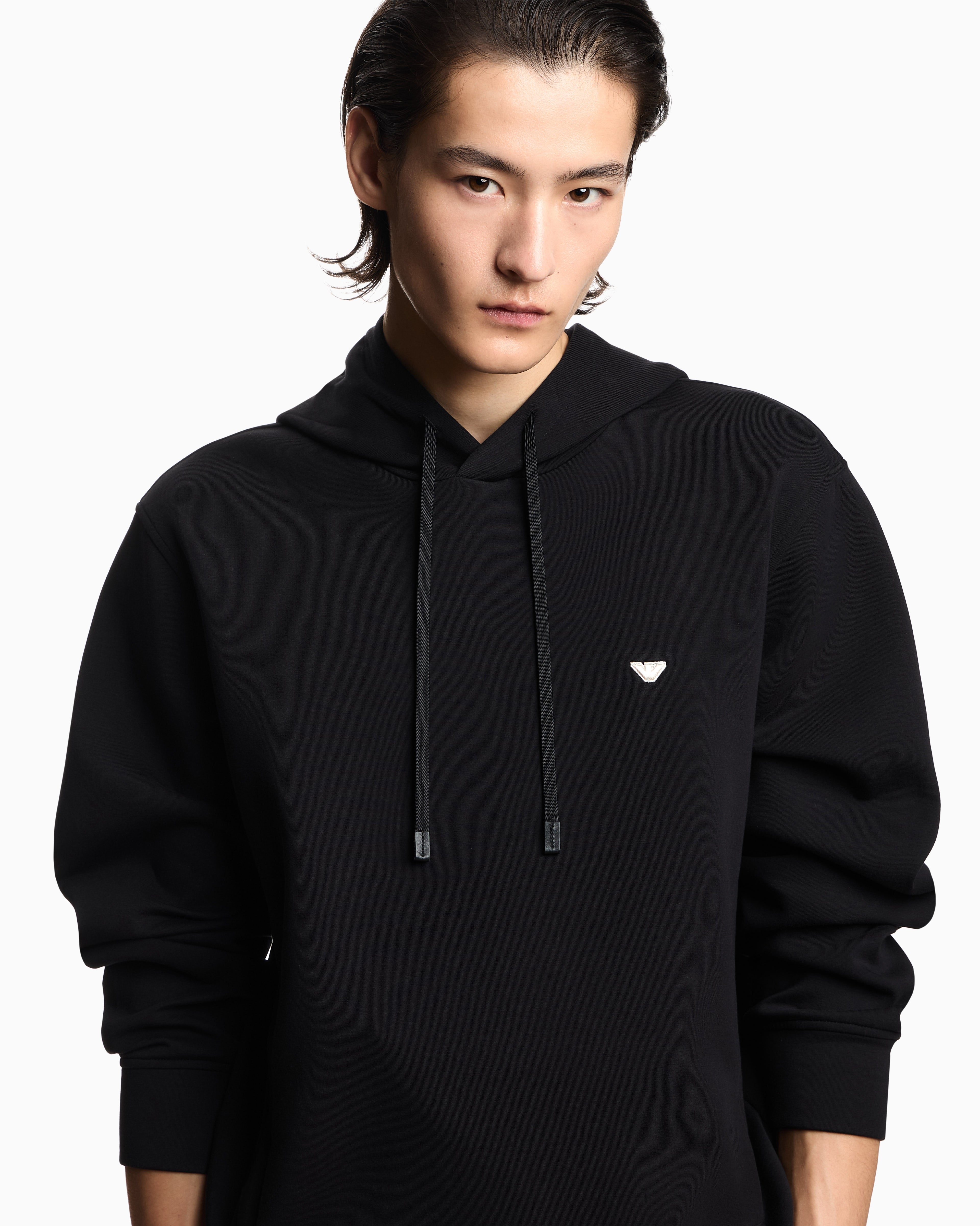 Emporio Armani Camisola Hoodie Em004531 Af10013 Black Preto_shot1