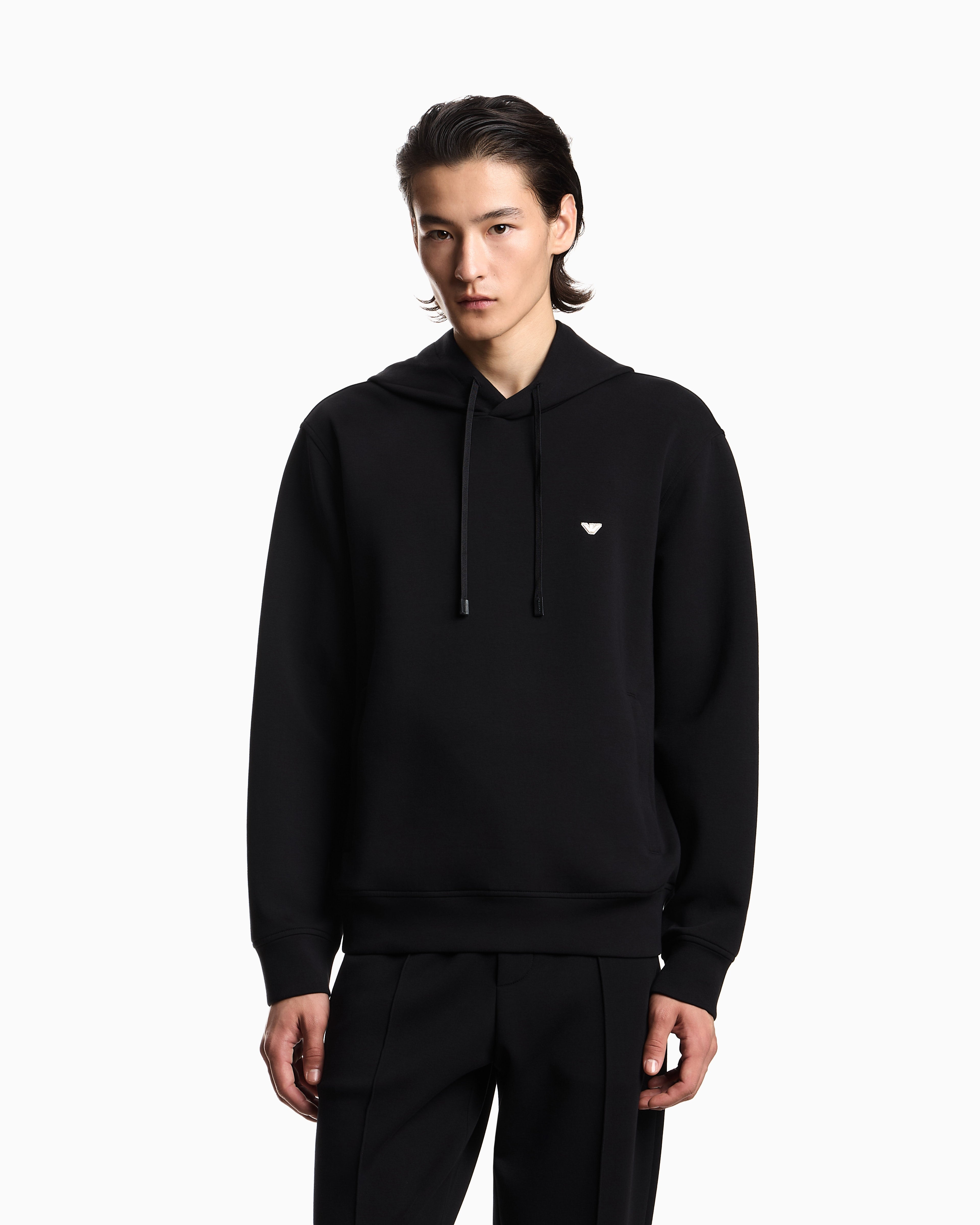 Emporio Armani Camisola Hoodie Em004531 Af10013 Black Preto_shot3