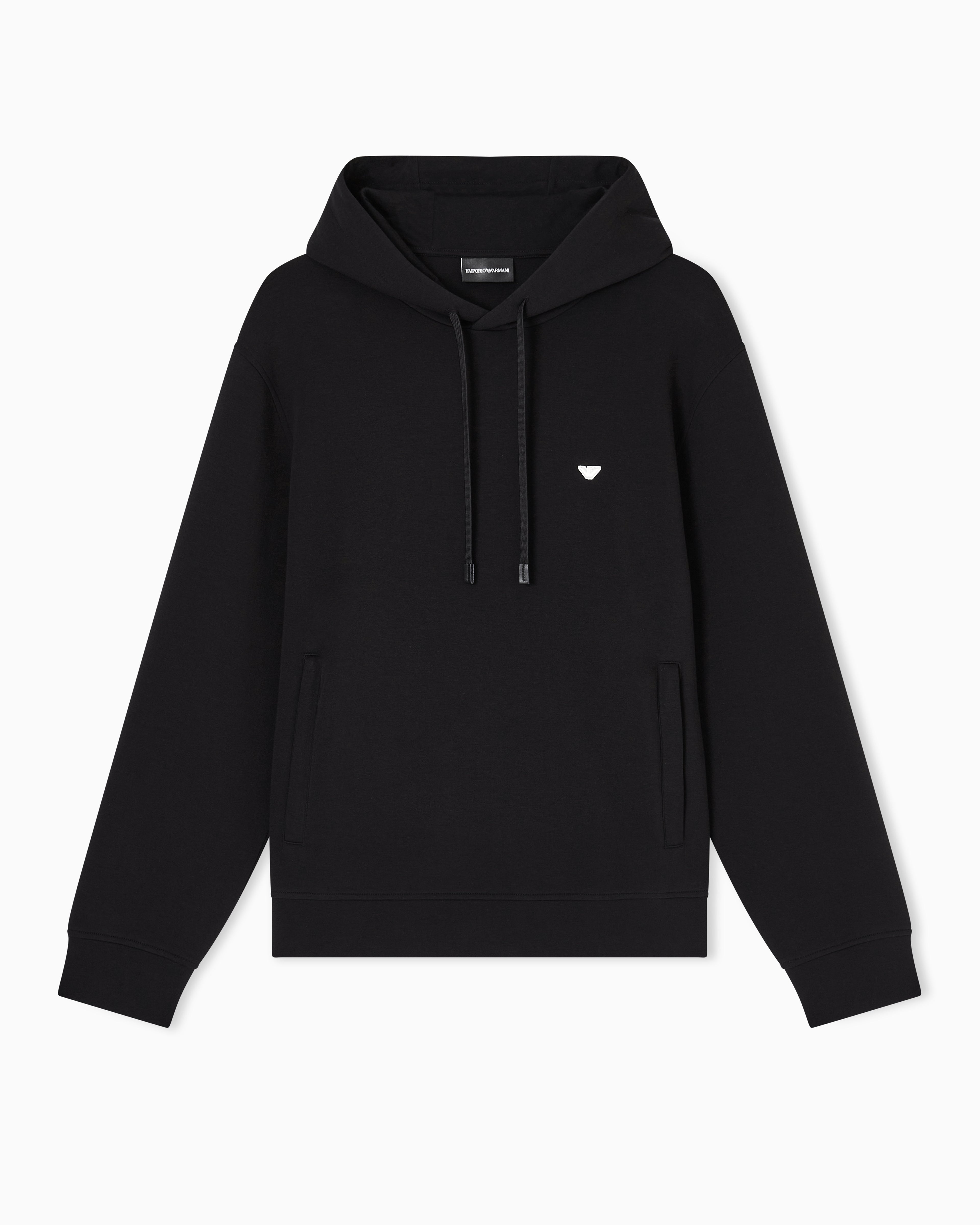 Emporio Armani Camisola Hoodie Em004531 Af10013 Black Preto_shot4