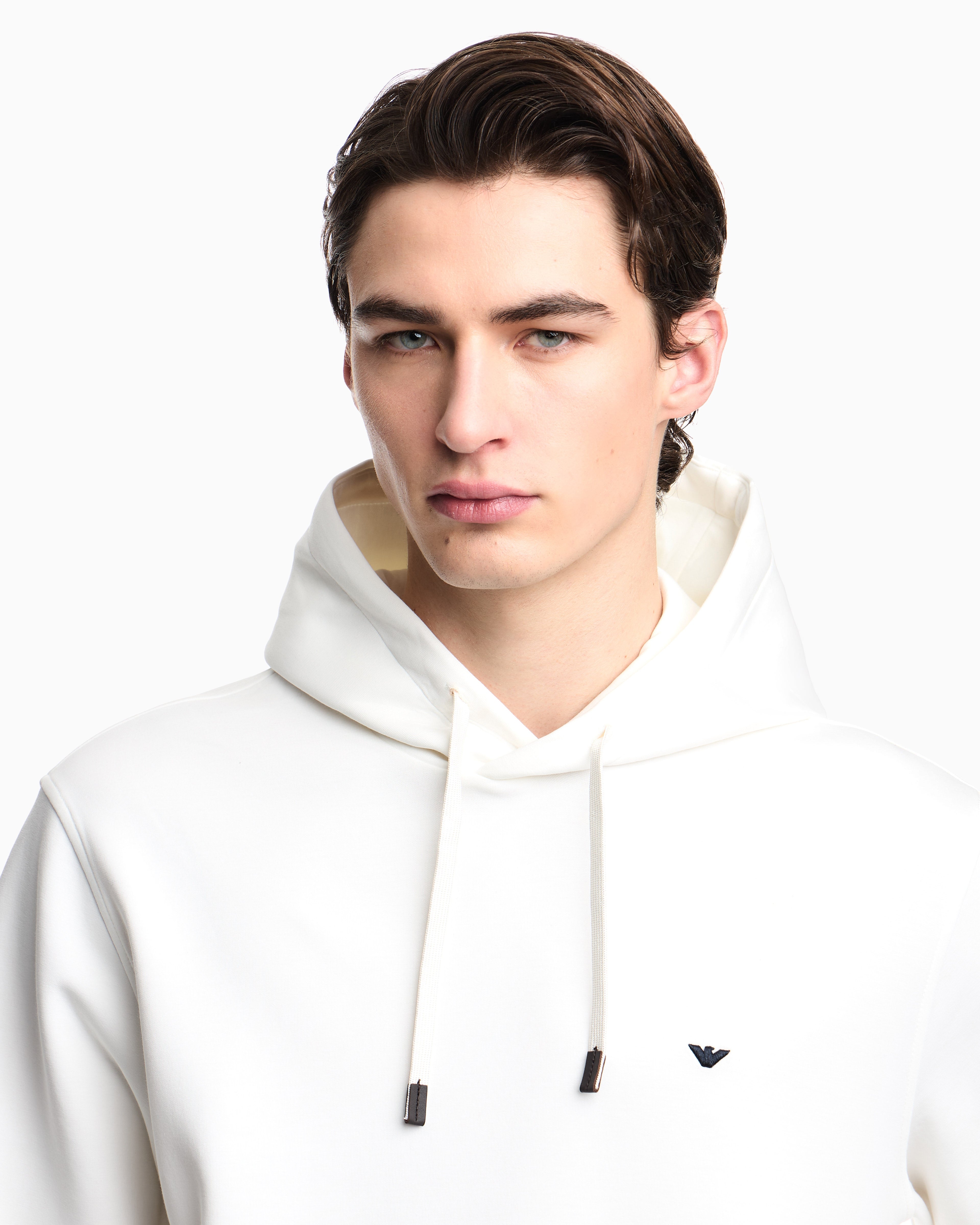 Emporio Armani Camisola Hoodie Em004531 Af10013 Snow Snow_shot1