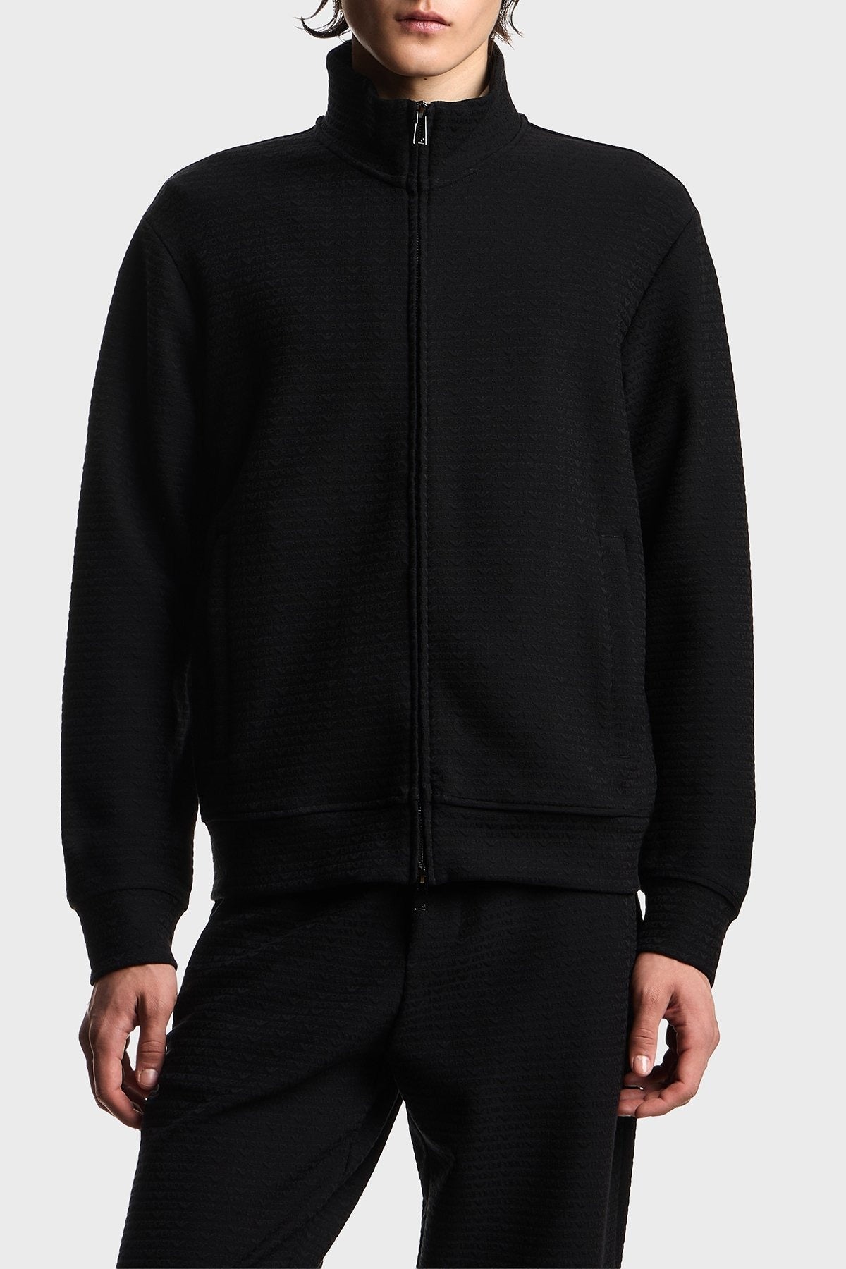 Emporio Armani Camisola Hoodie Em004534 Af13700 Black.logo Preto_shot2