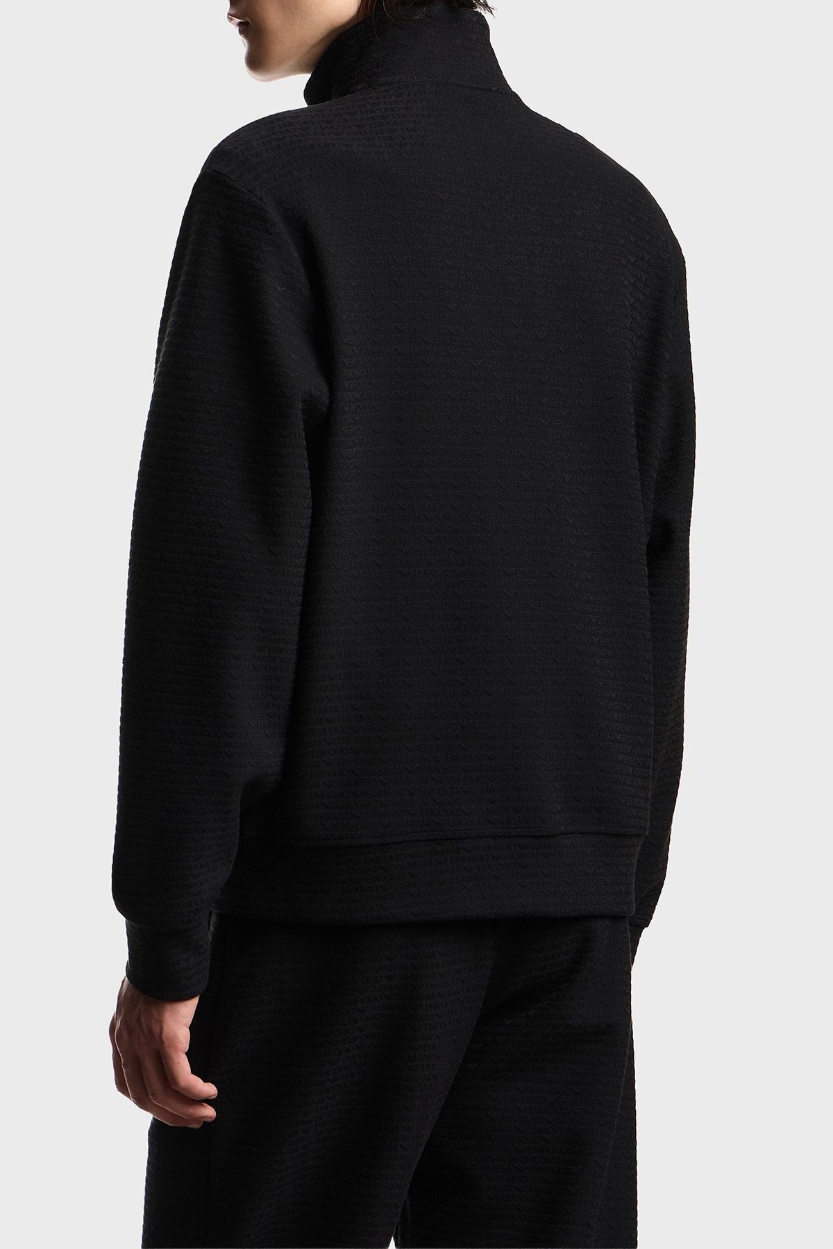 Emporio Armani Camisola Hoodie Em004534 Af13700 Black.logo Preto_shot4
