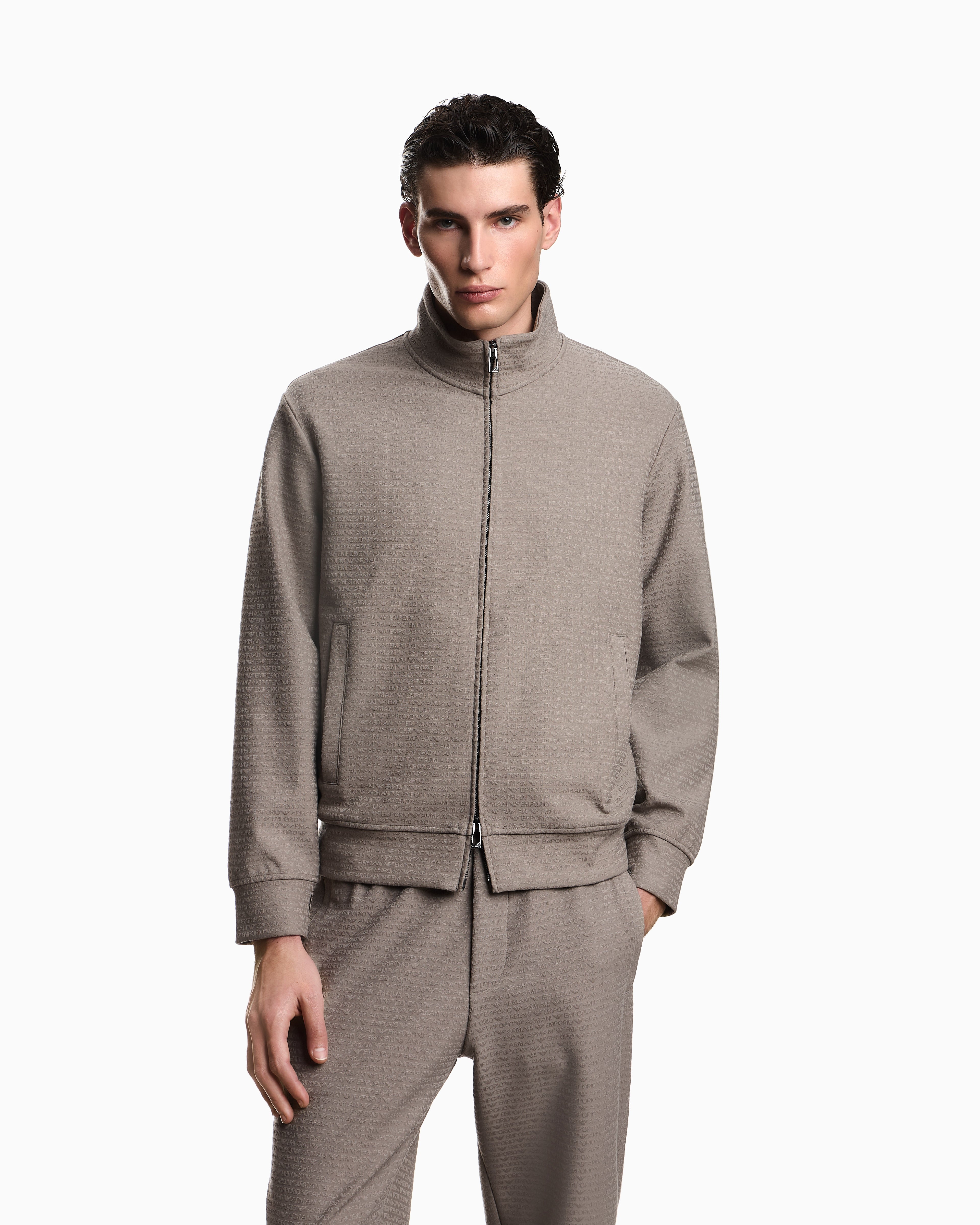 Emporio Armani Camisola Hoodie Em004534 Af13700 Grey.logo Cinza_shot3